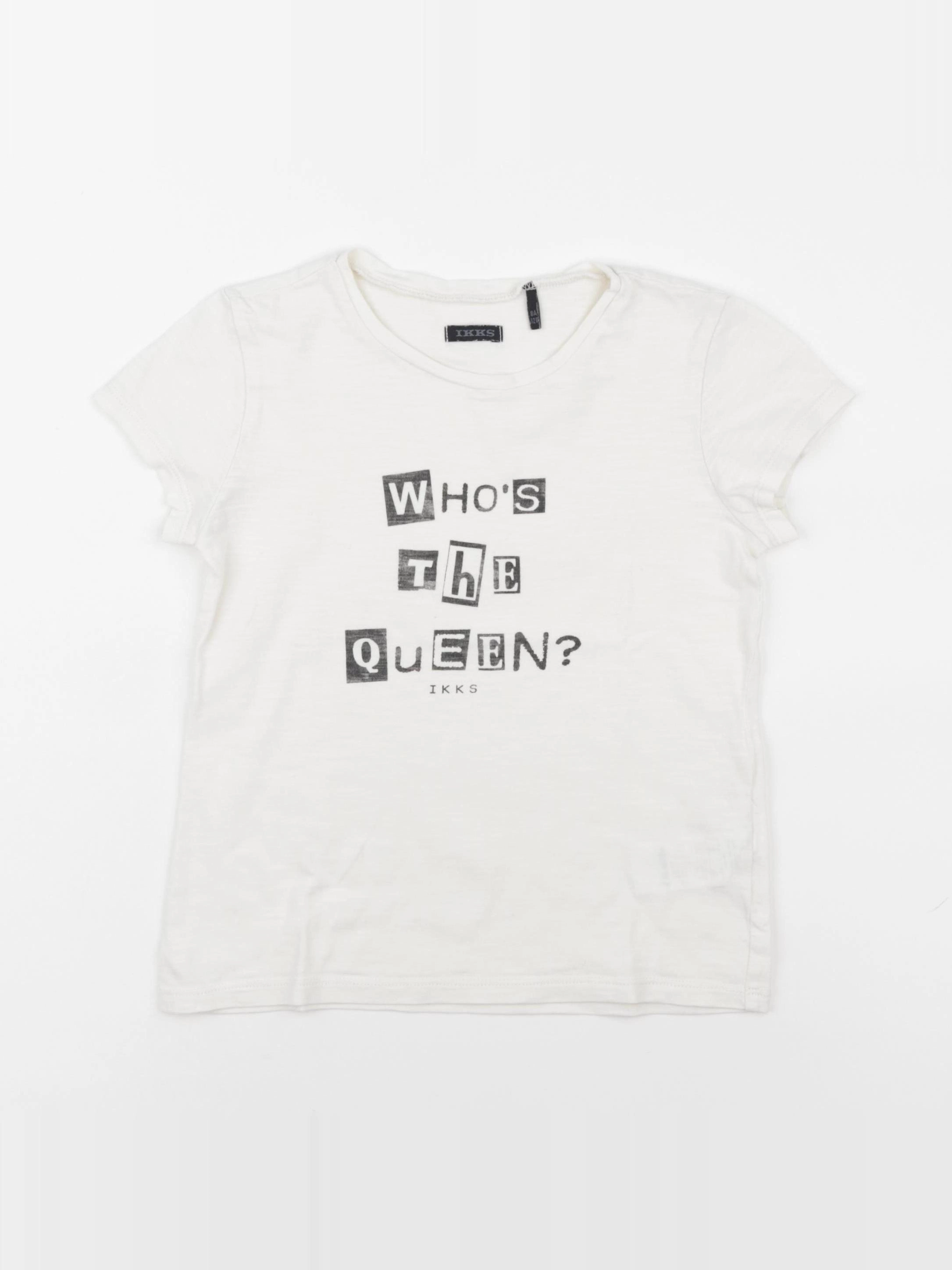 IKKS - tee-shirt beige - 8 ans