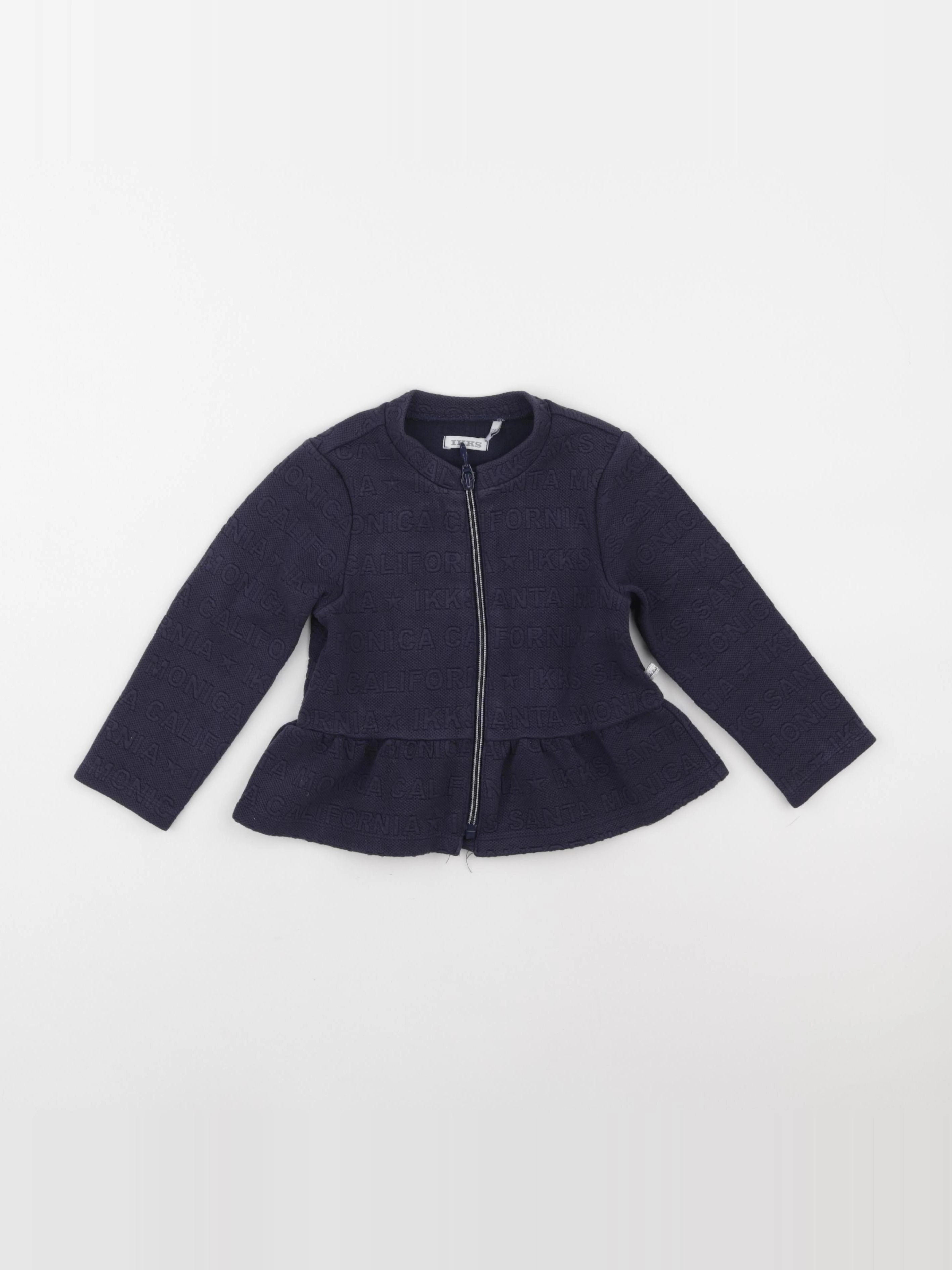 IKKS - sweat bleu - 2 ans