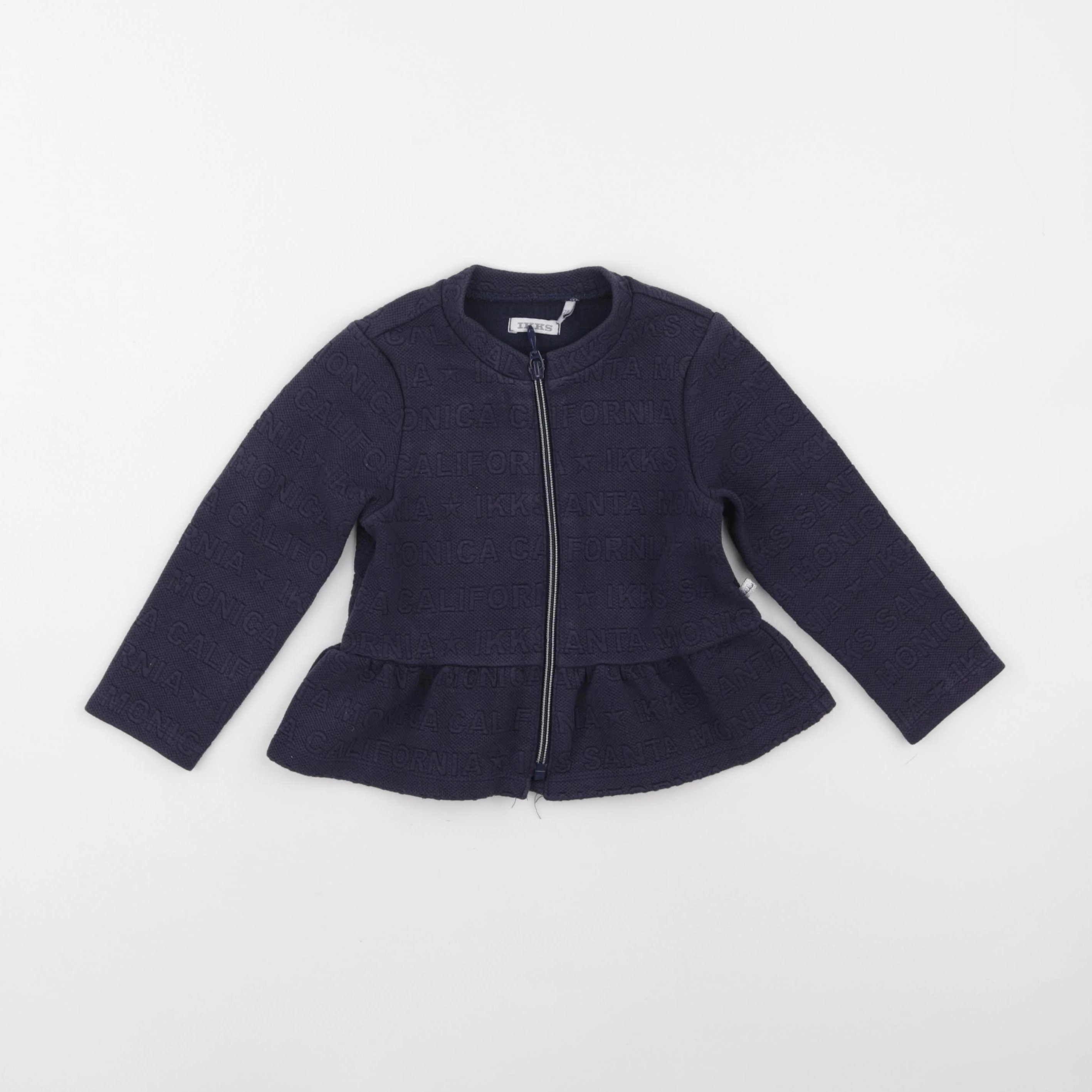 IKKS - sweat bleu - 2 ans