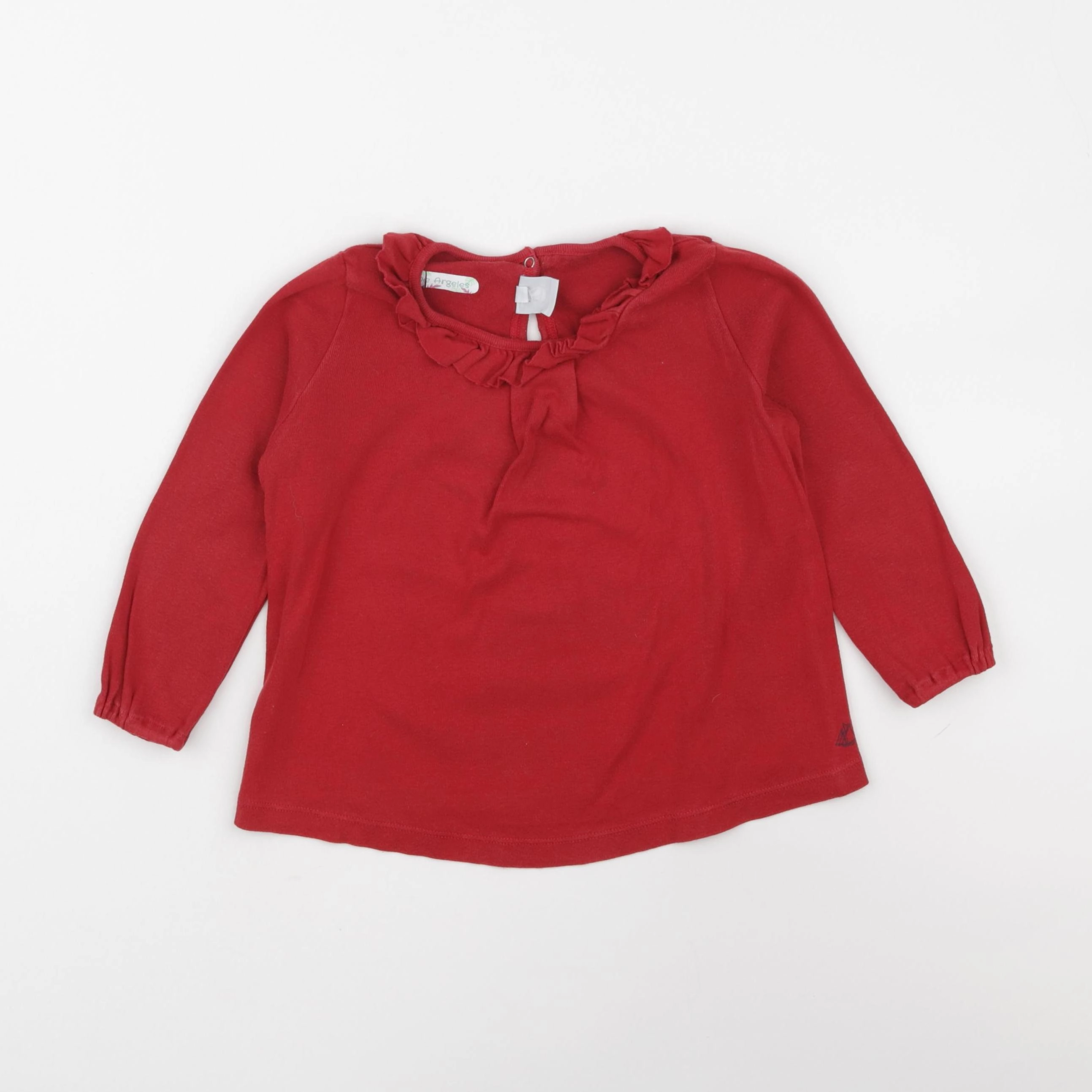 Petit Bateau - tee-shirt rouge - 3 ans