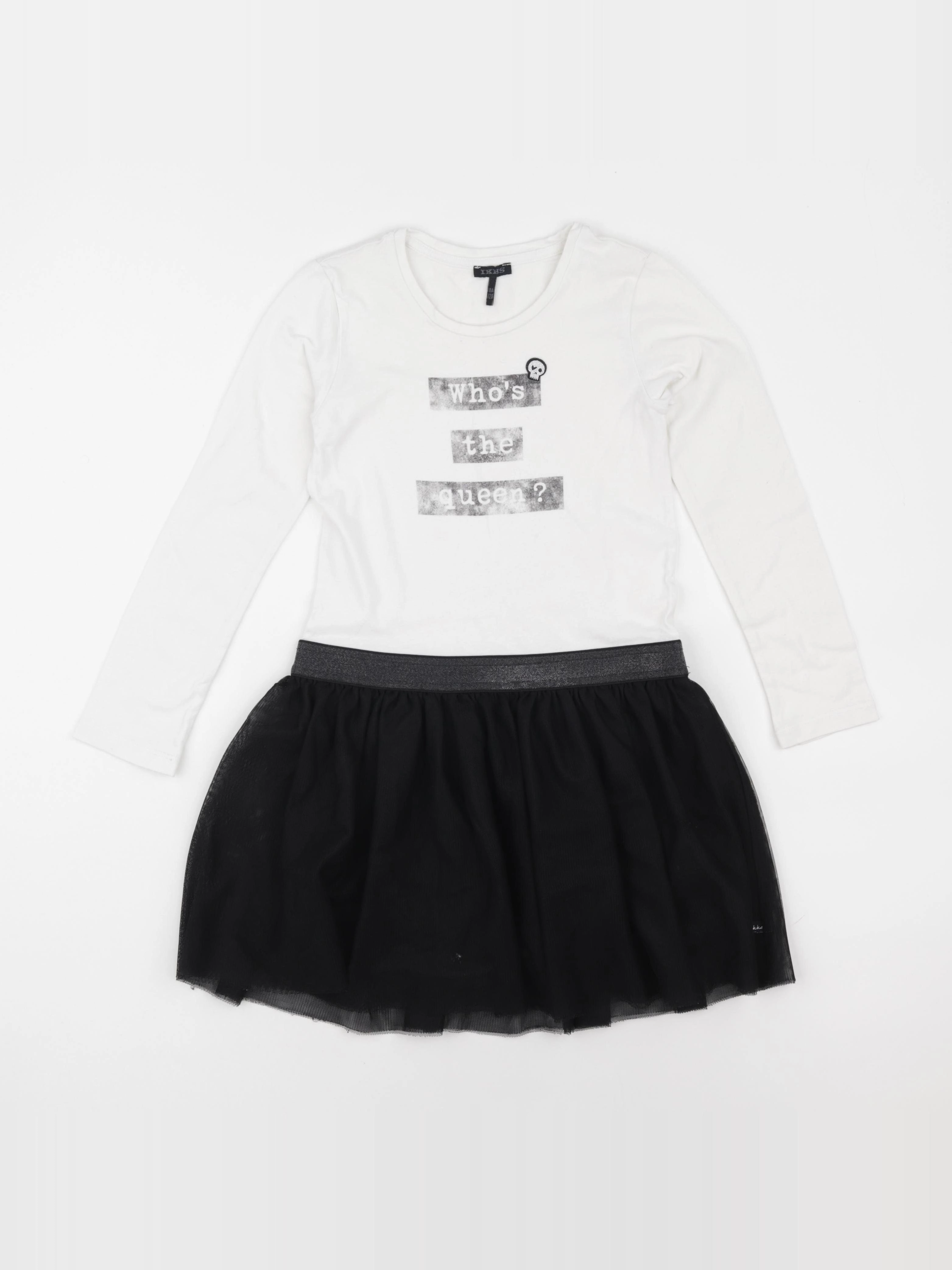 IKKS - robe noir - 8 ans