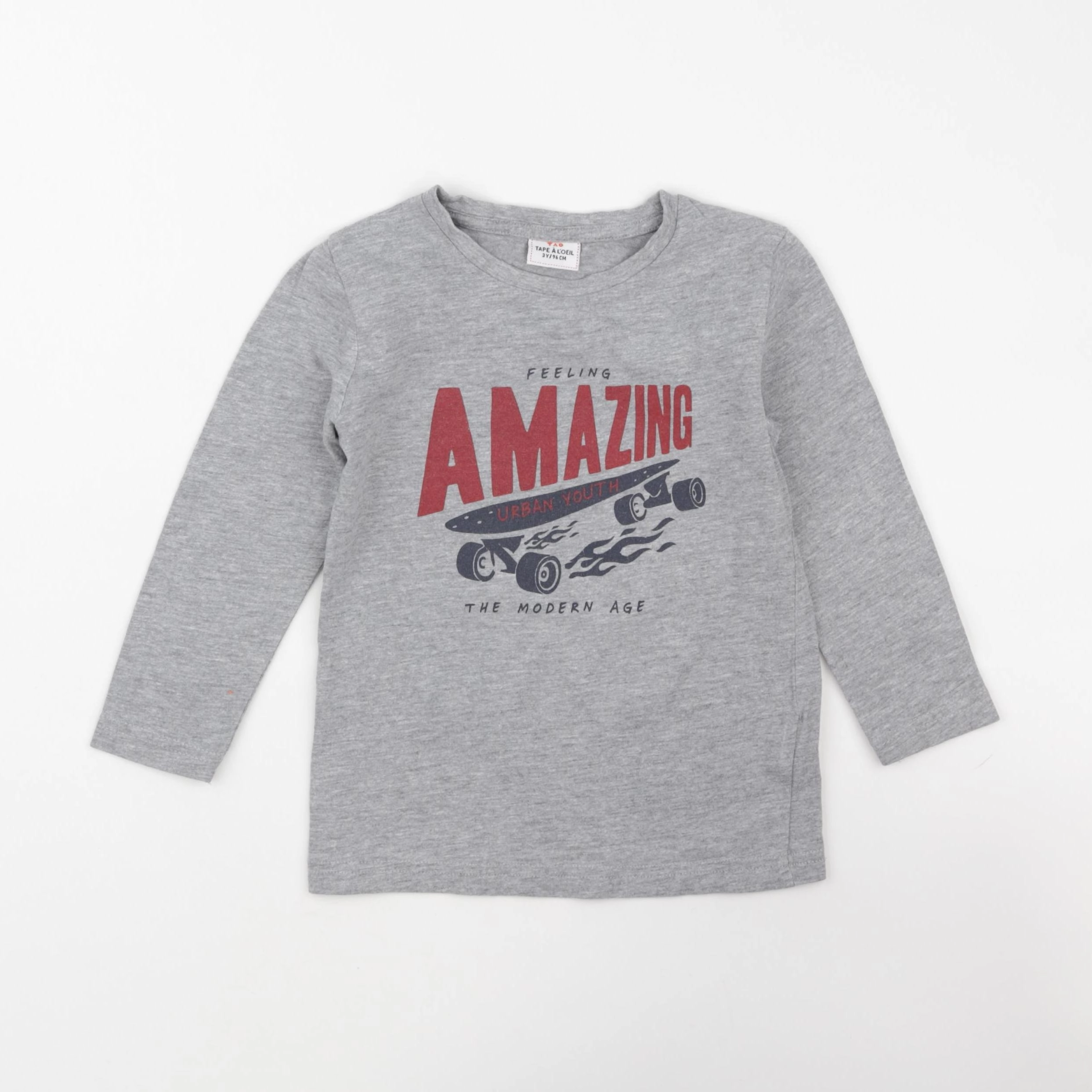 Tape à l'oeil - tee-shirt gris - 3 ans