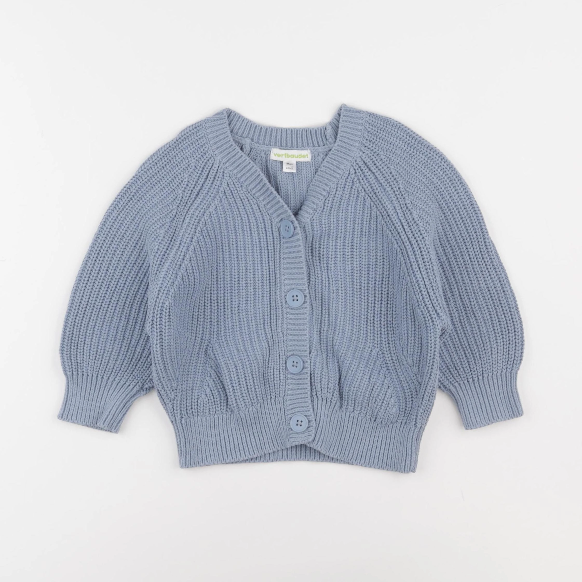 Vertbaudet - gilet bleu - 2 ans