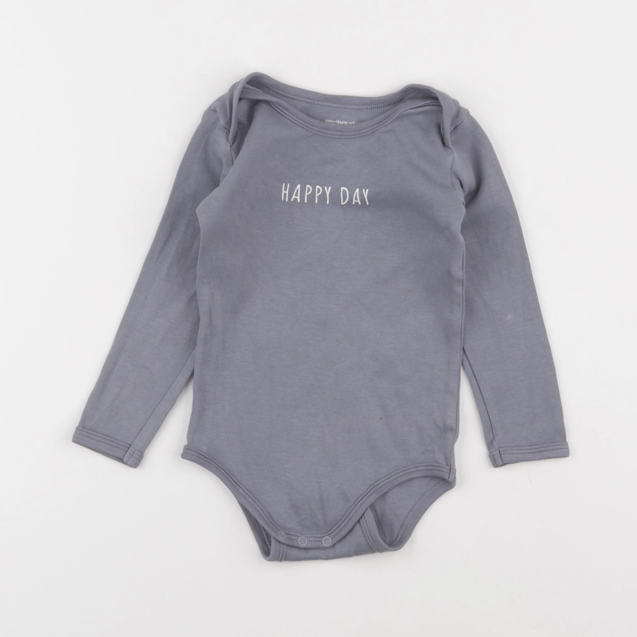 Vertbaudet - body gris - 24 mois