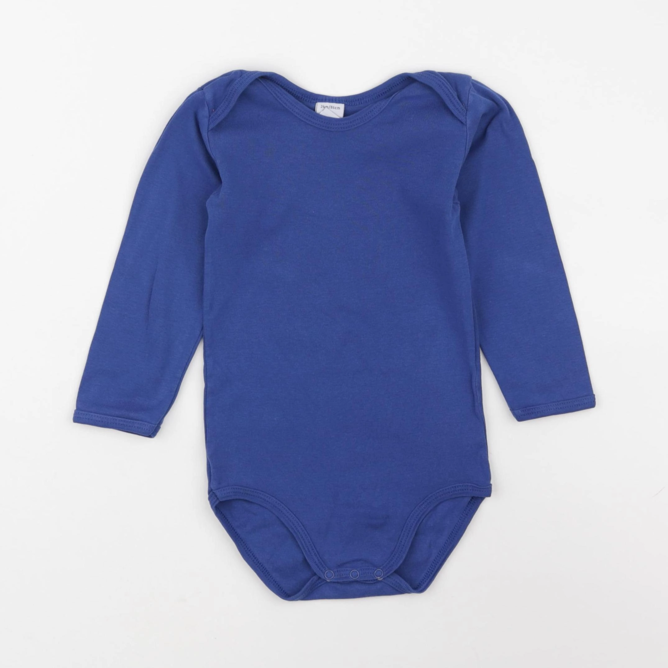 Petit Bateau - body bleu - 24 mois