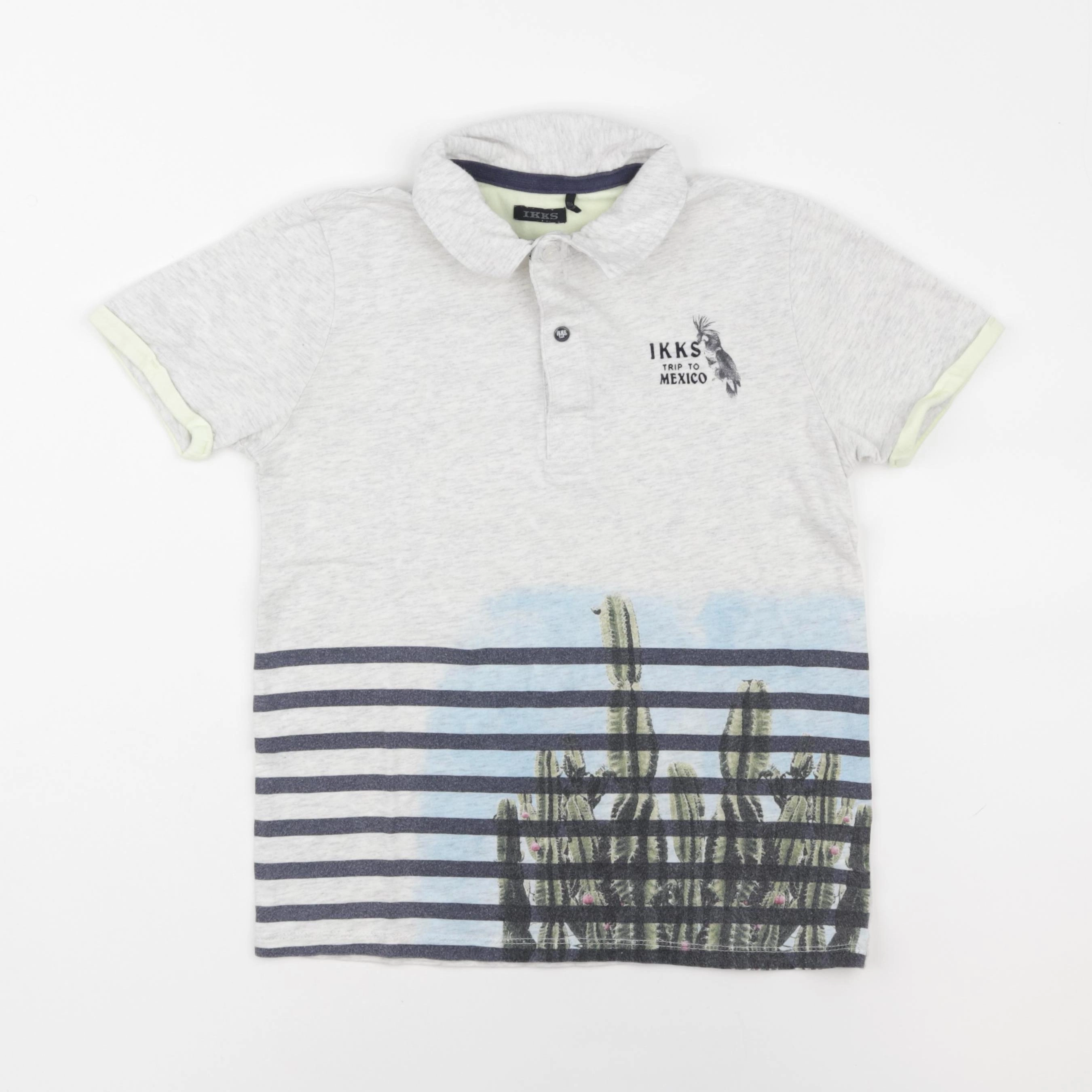 IKKS - polo gris - 10 ans