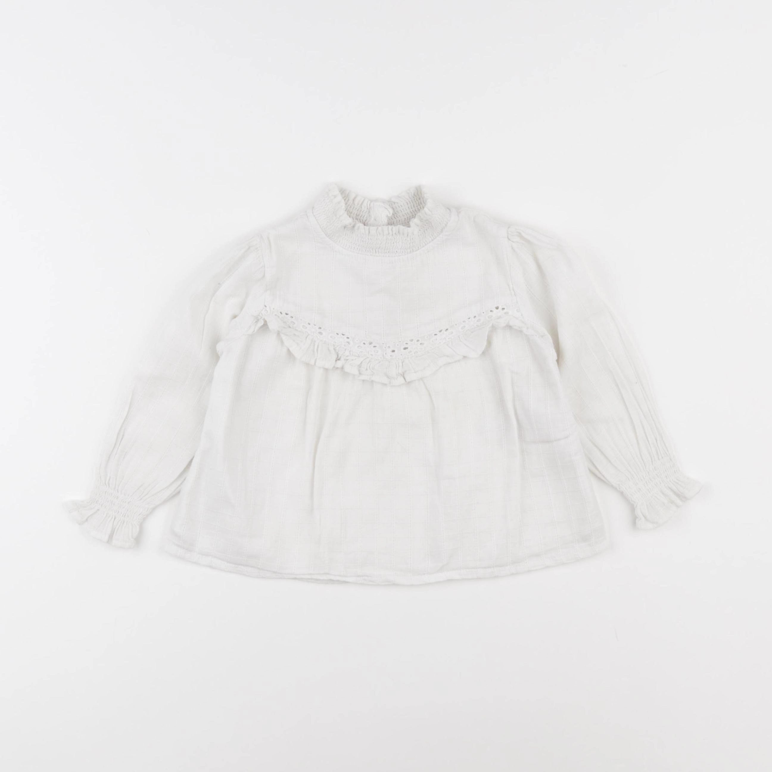 Vertbaudet - blouse blanc - 2 ans