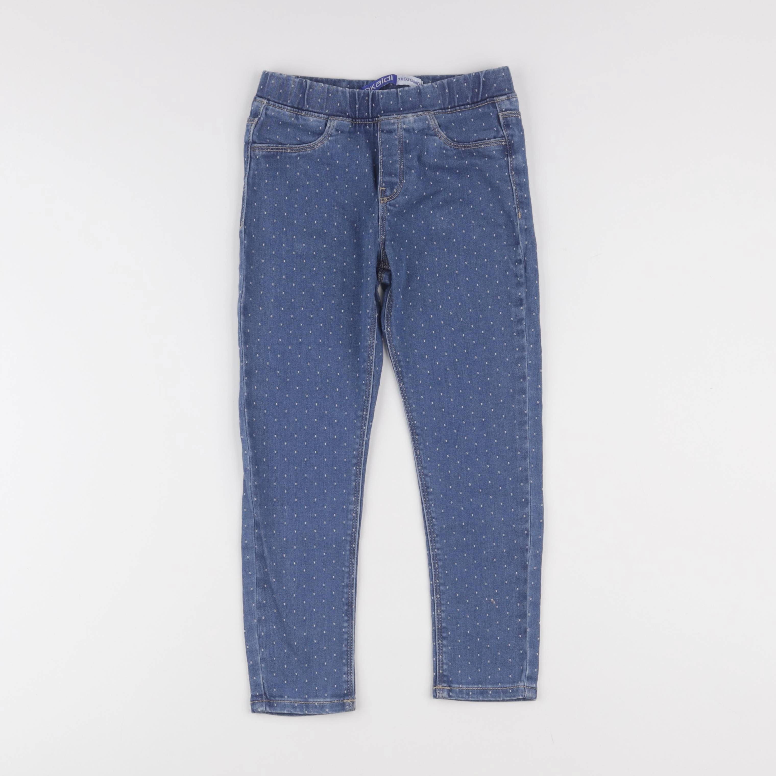 Okaidi - jegging bleu - 6 ans