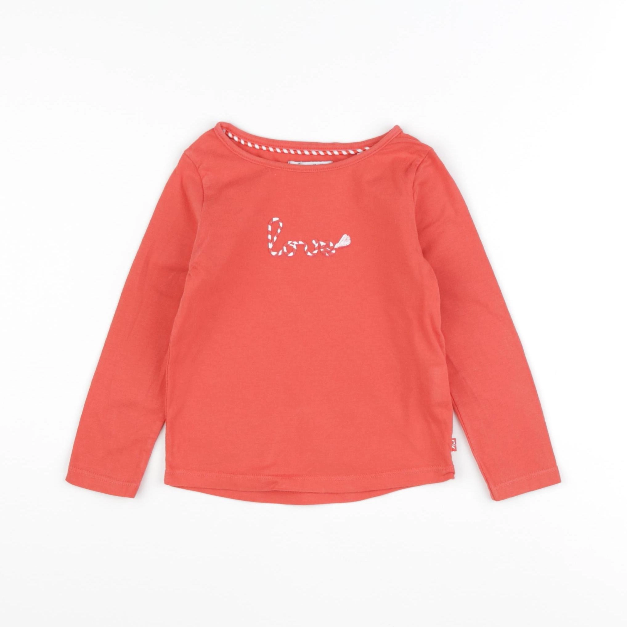 Okaidi - tee-shirt rouge - 2 ans