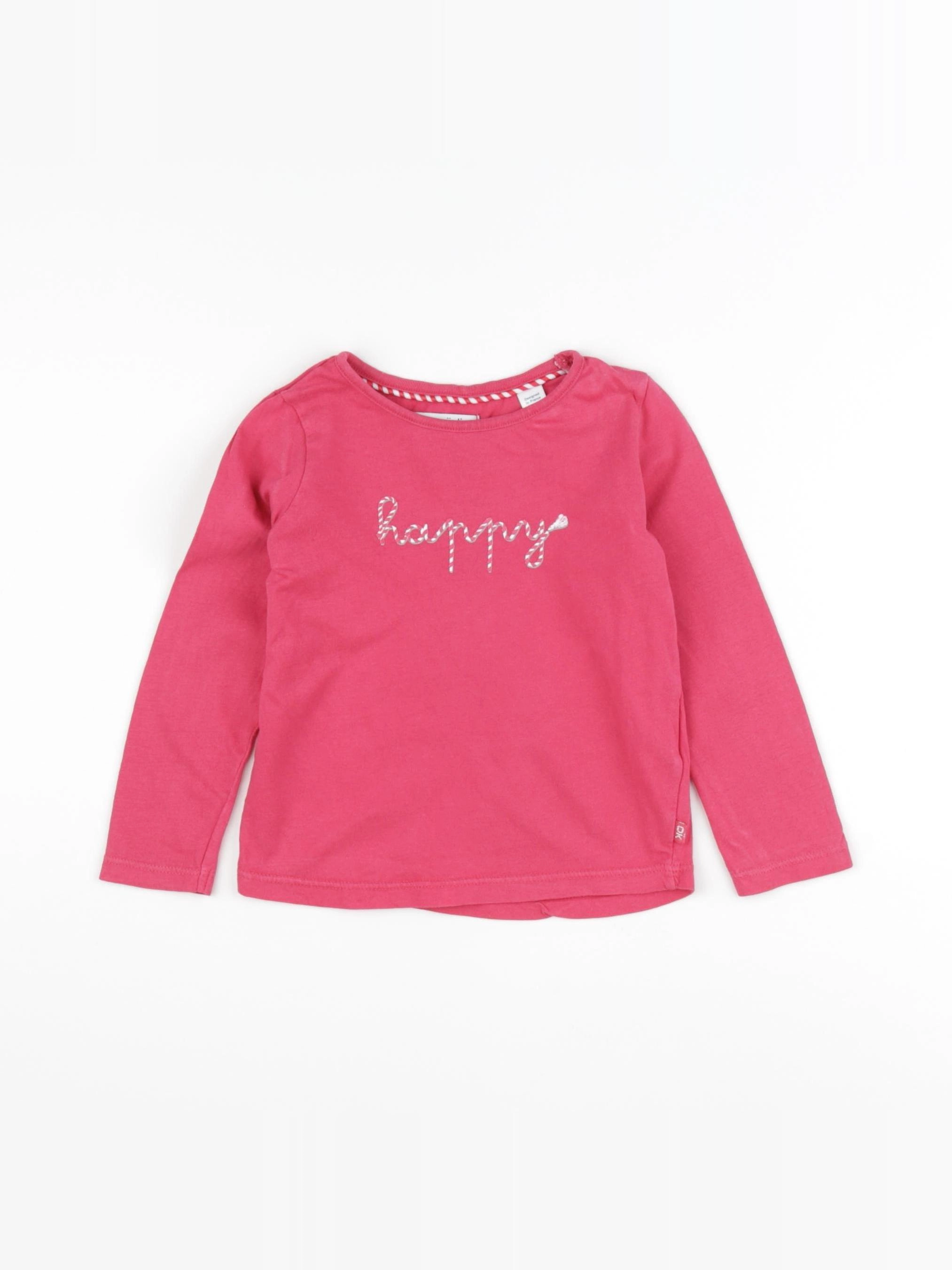 Okaidi - tee-shirt rose - 2 ans