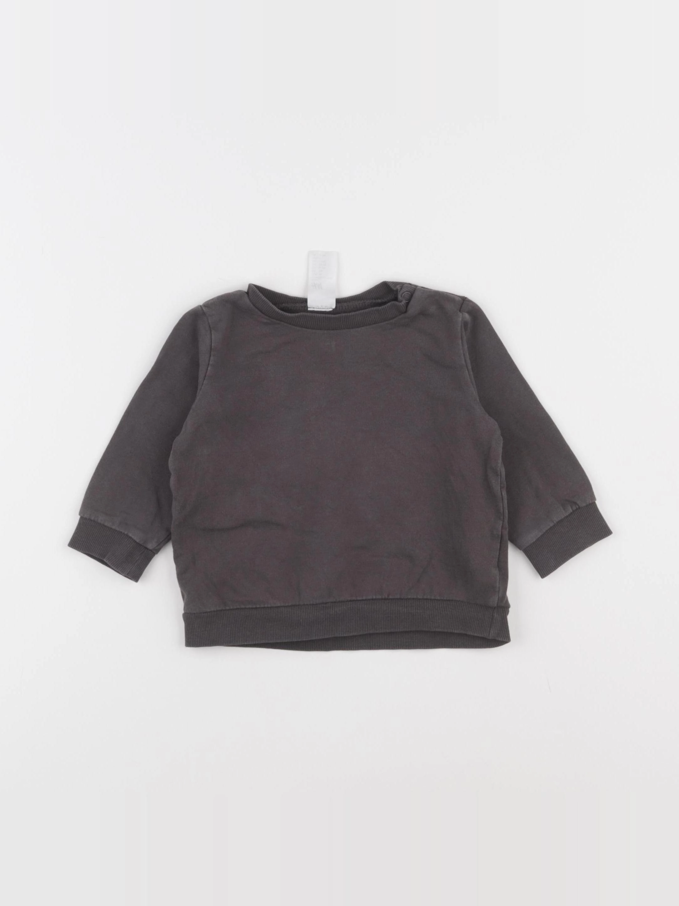 H&M - sweat gris - 9 mois