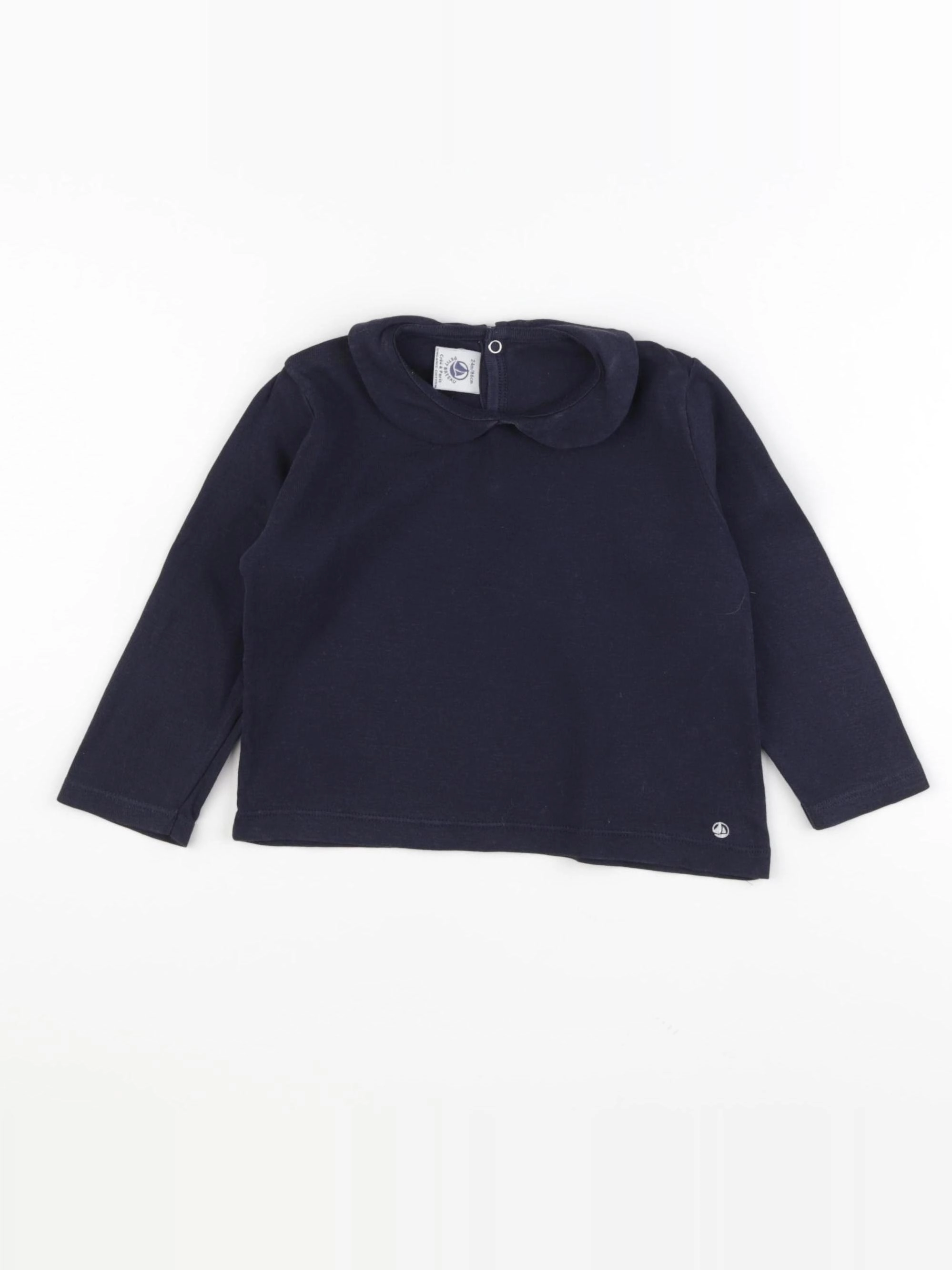 Petit Bateau - tee-shirt bleu - 24 mois
