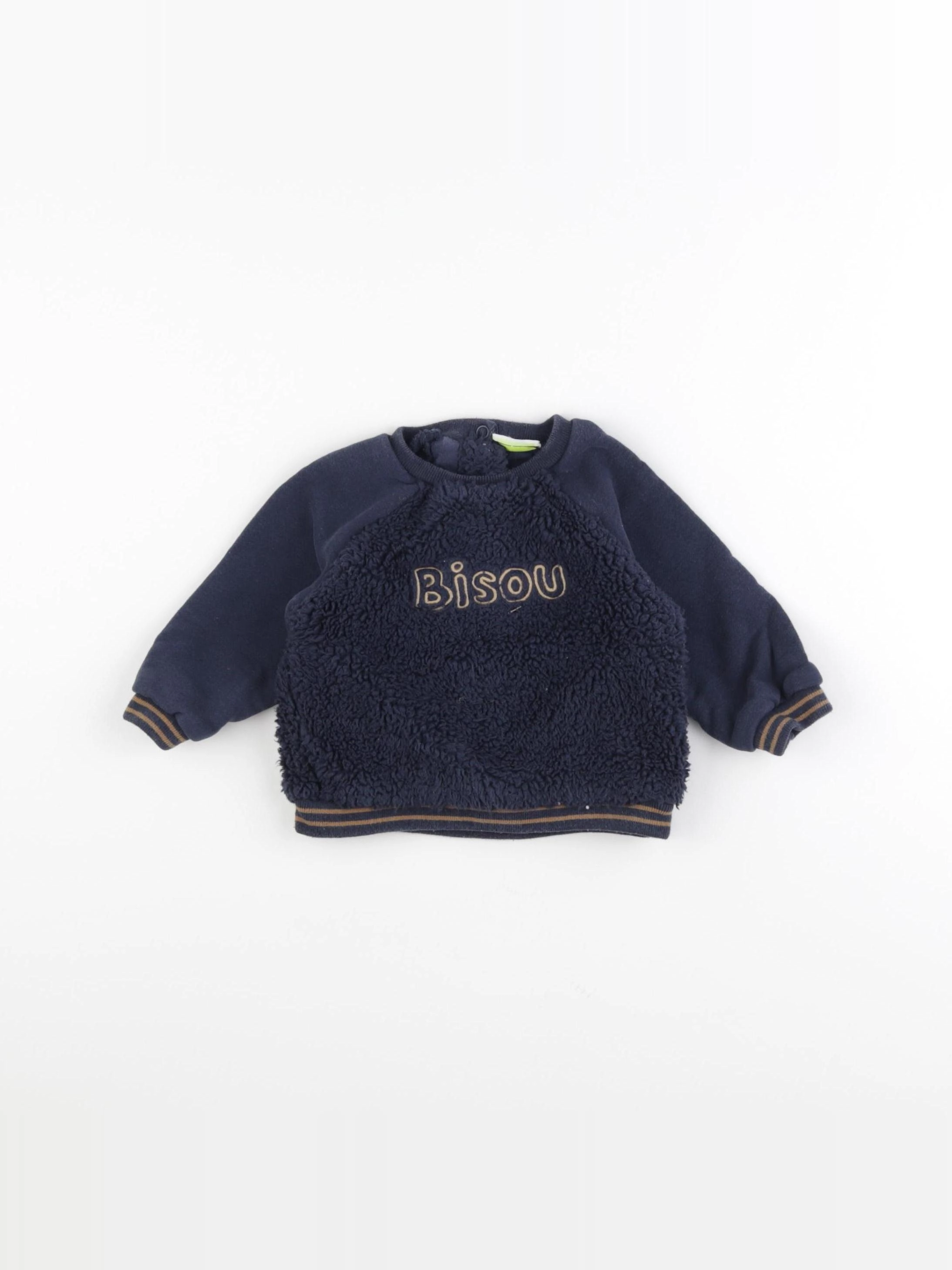 Tape à l'oeil - sweat bleu - 6 mois