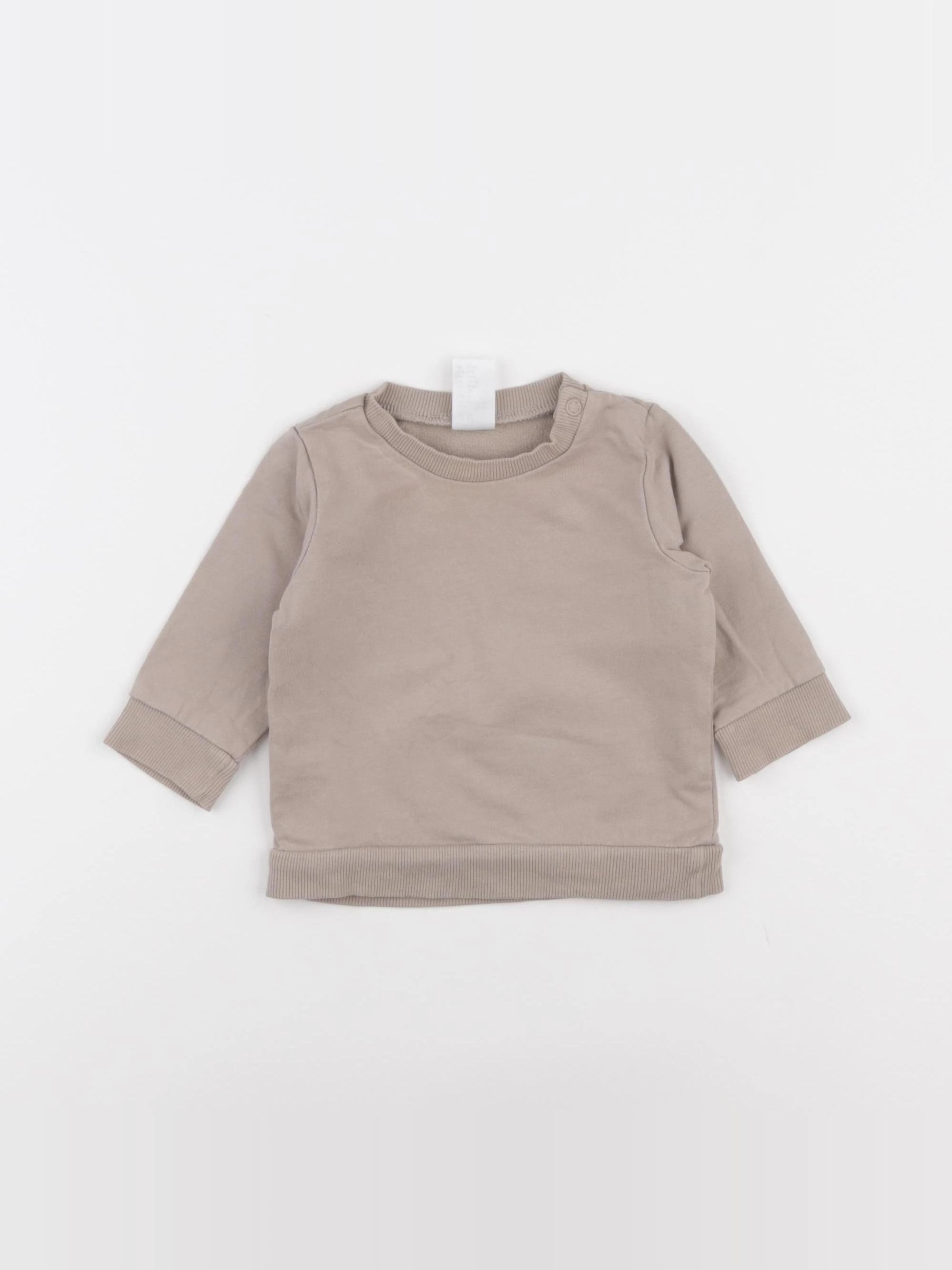 H&M - sweat marron - 3 mois