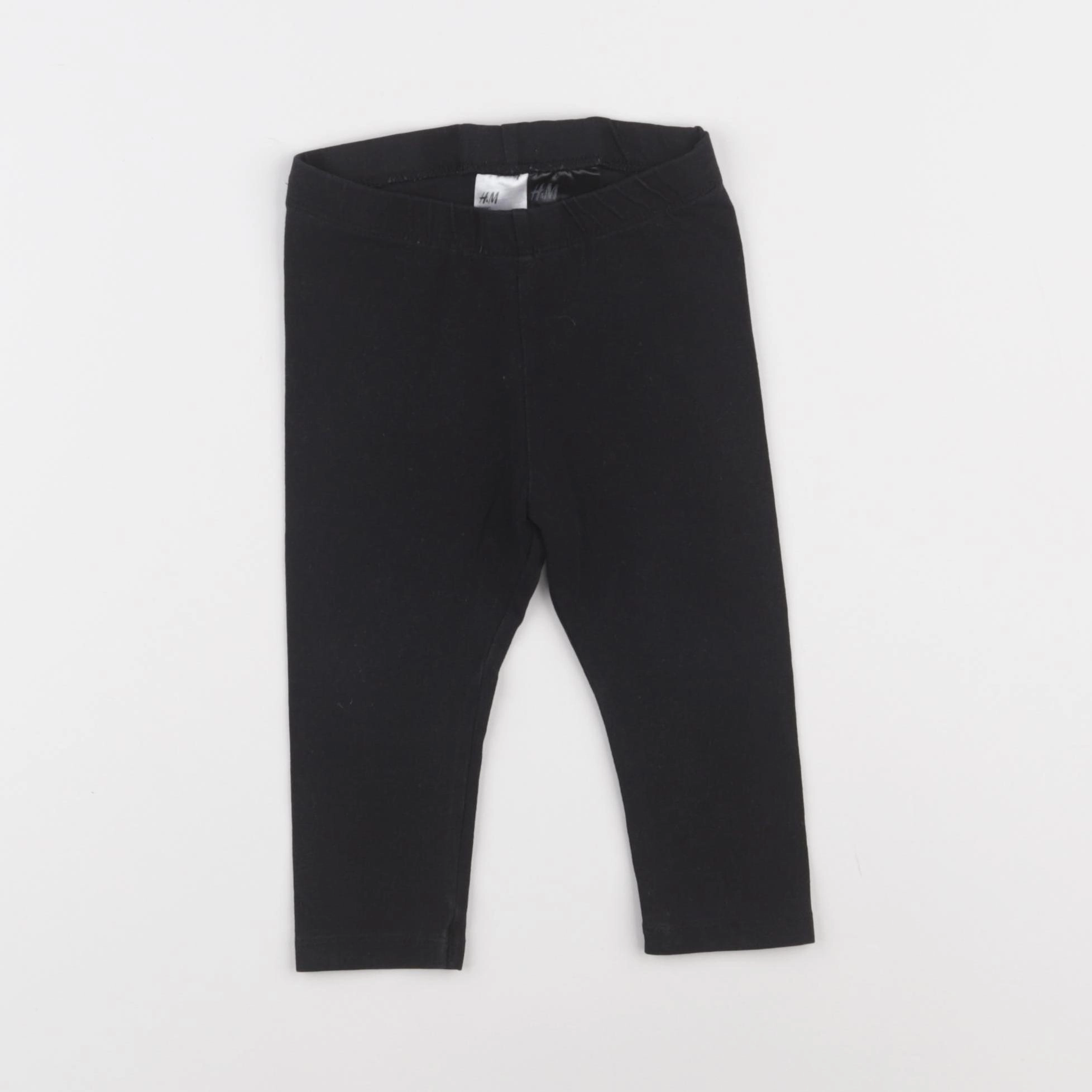 H&M - legging noir - 9 mois
