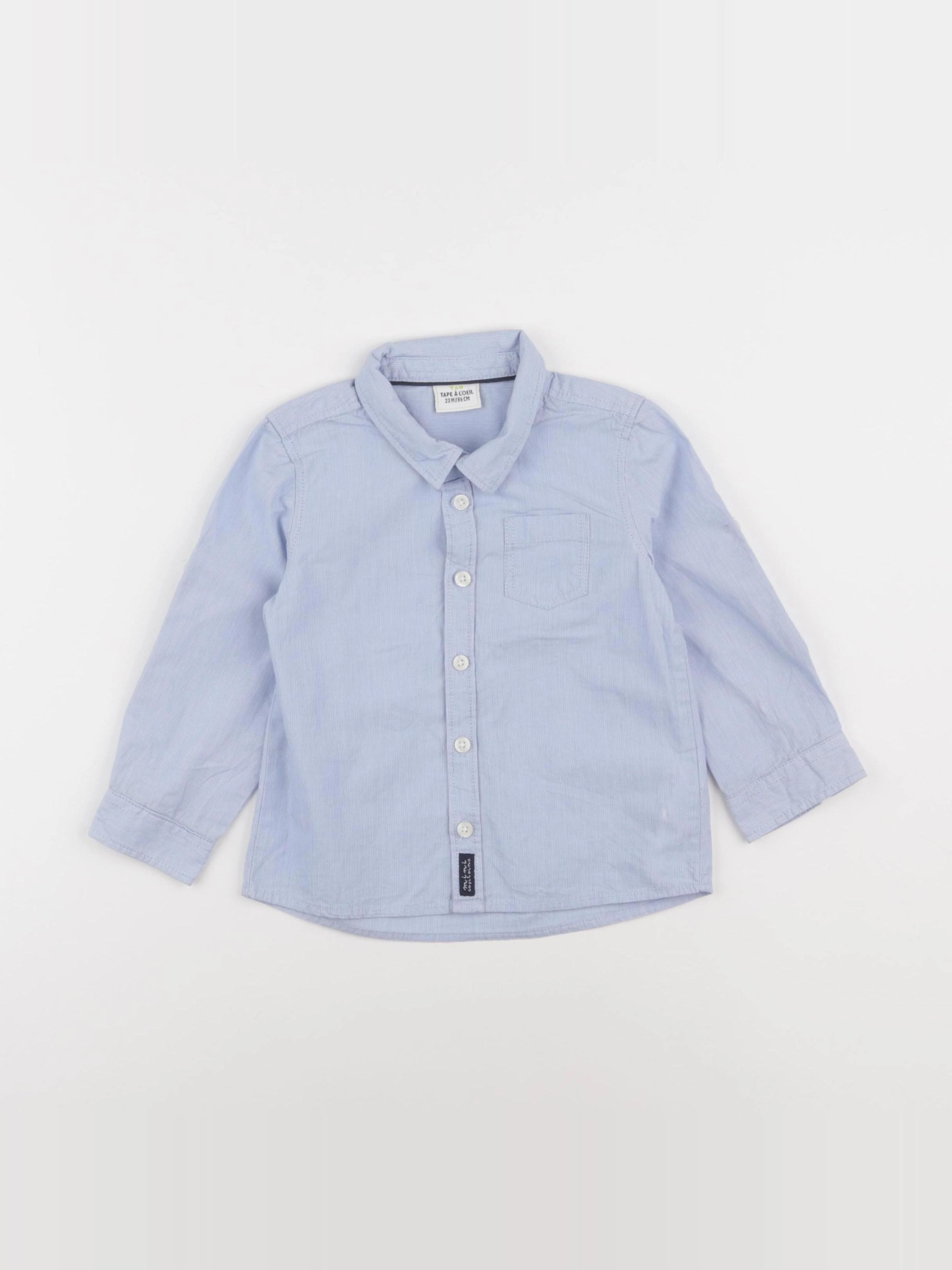 Tape à l'oeil - chemise bleu - 24 mois