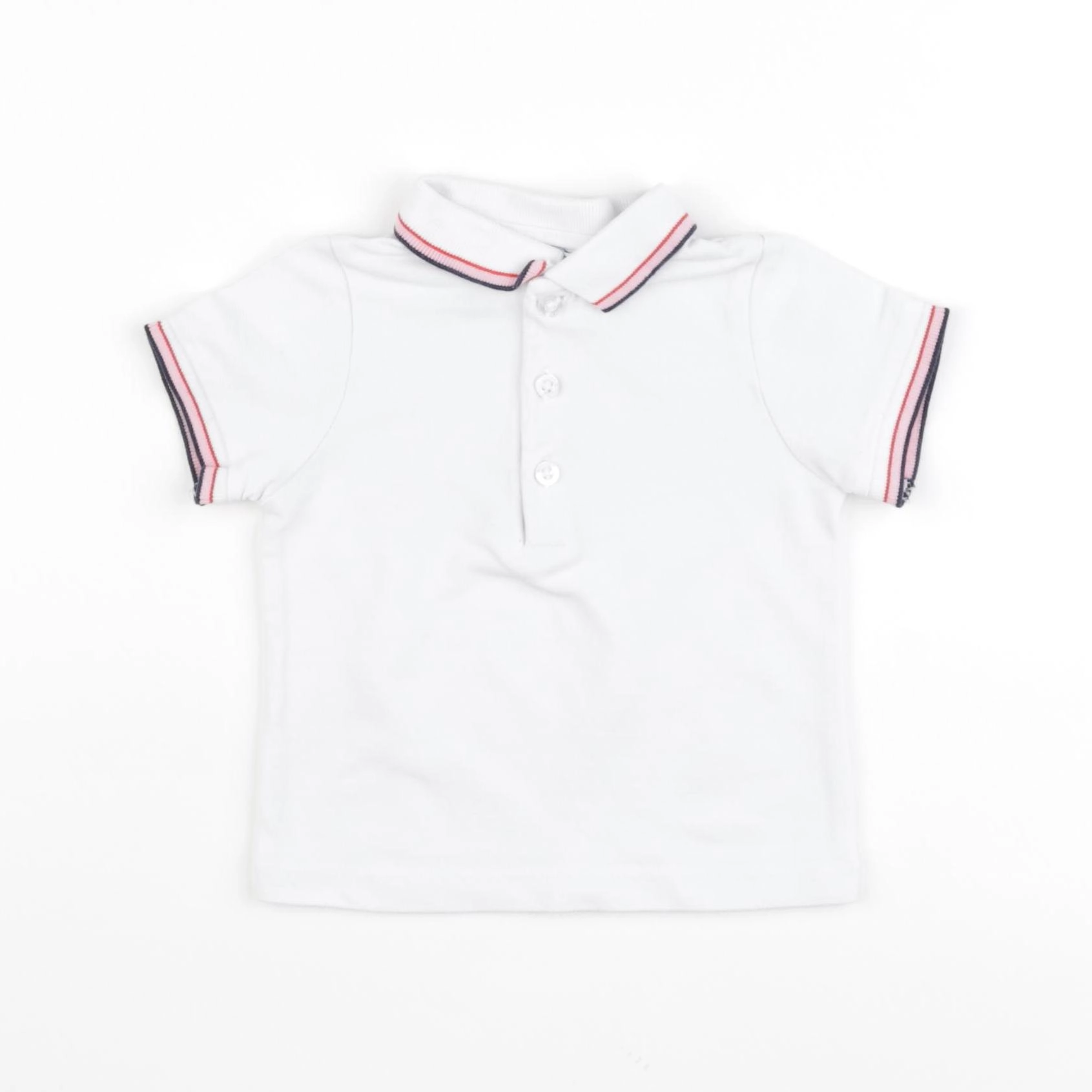 Jacadi - polo blanc - 12 mois