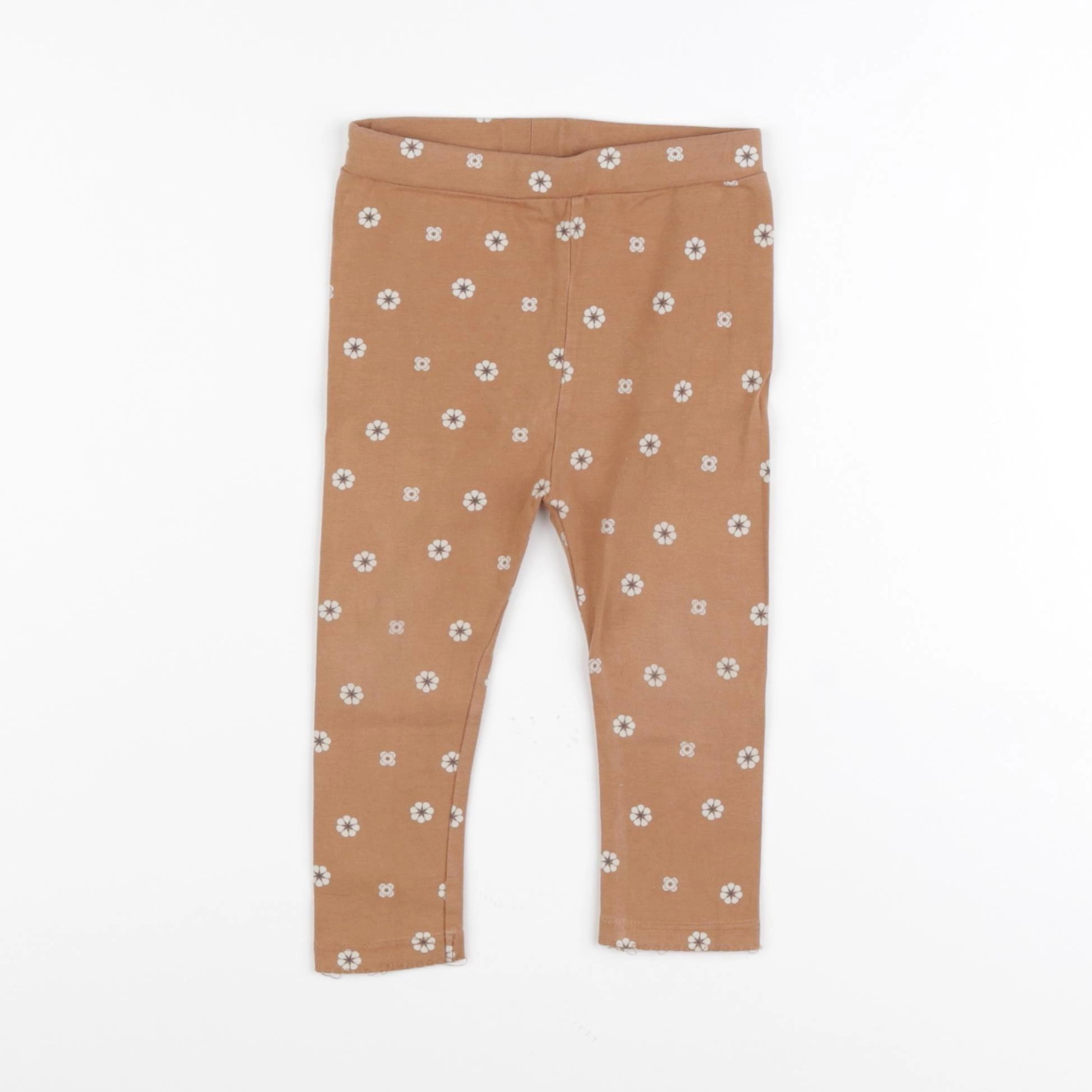 Vertbaudet - legging marron - 18 mois