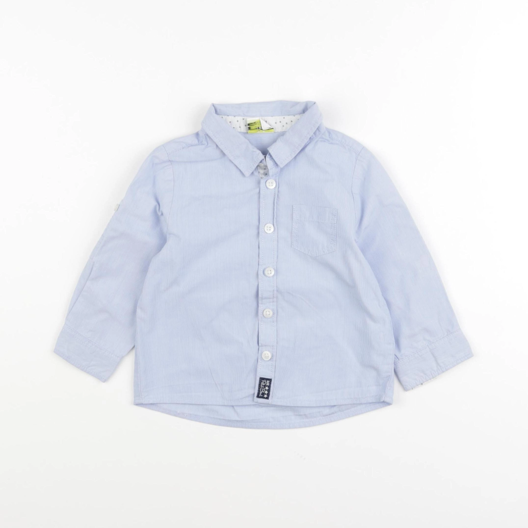 Tape à l'oeil - chemise bleu - 18 mois