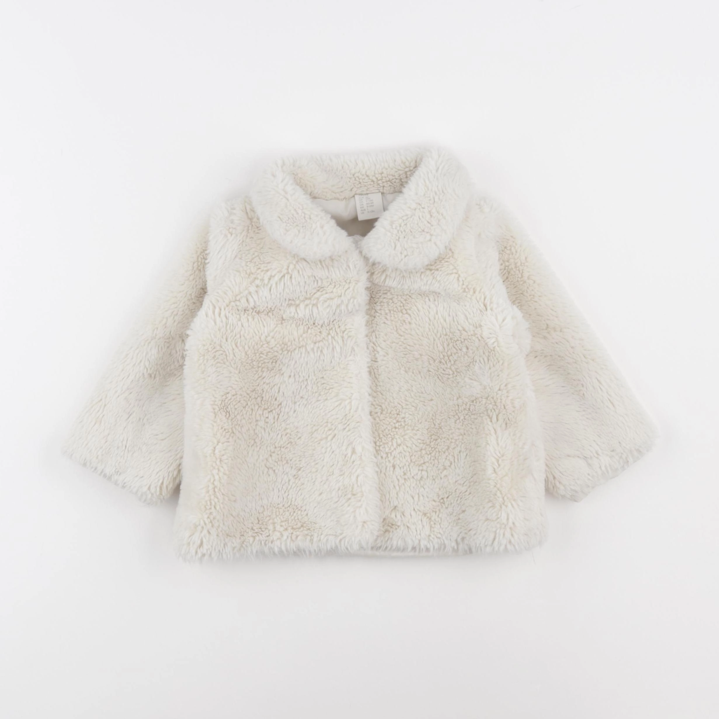 H&M - manteau blanc - 9/12 mois