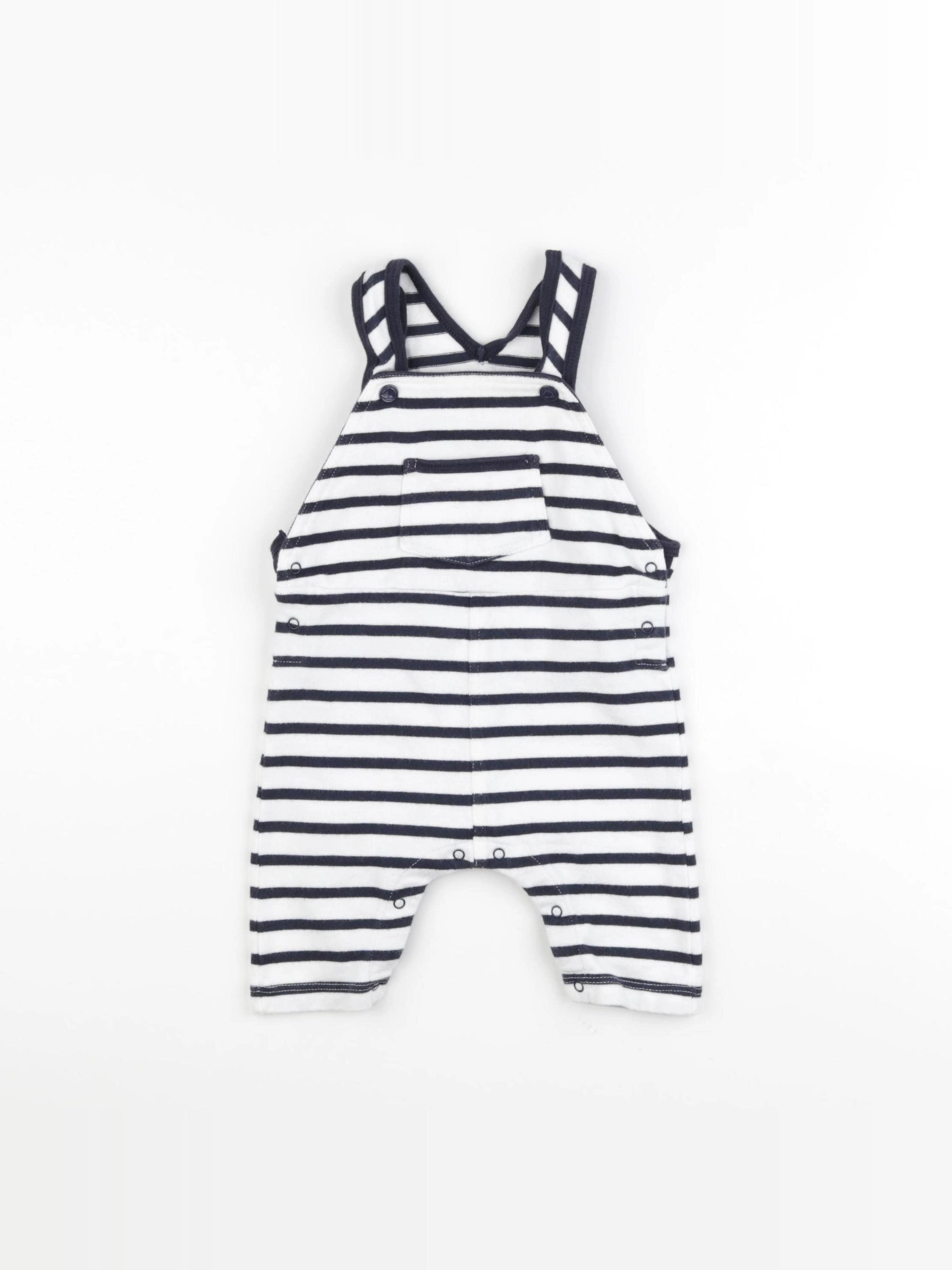 Petit Bateau - combinaison bleu - 6 mois
