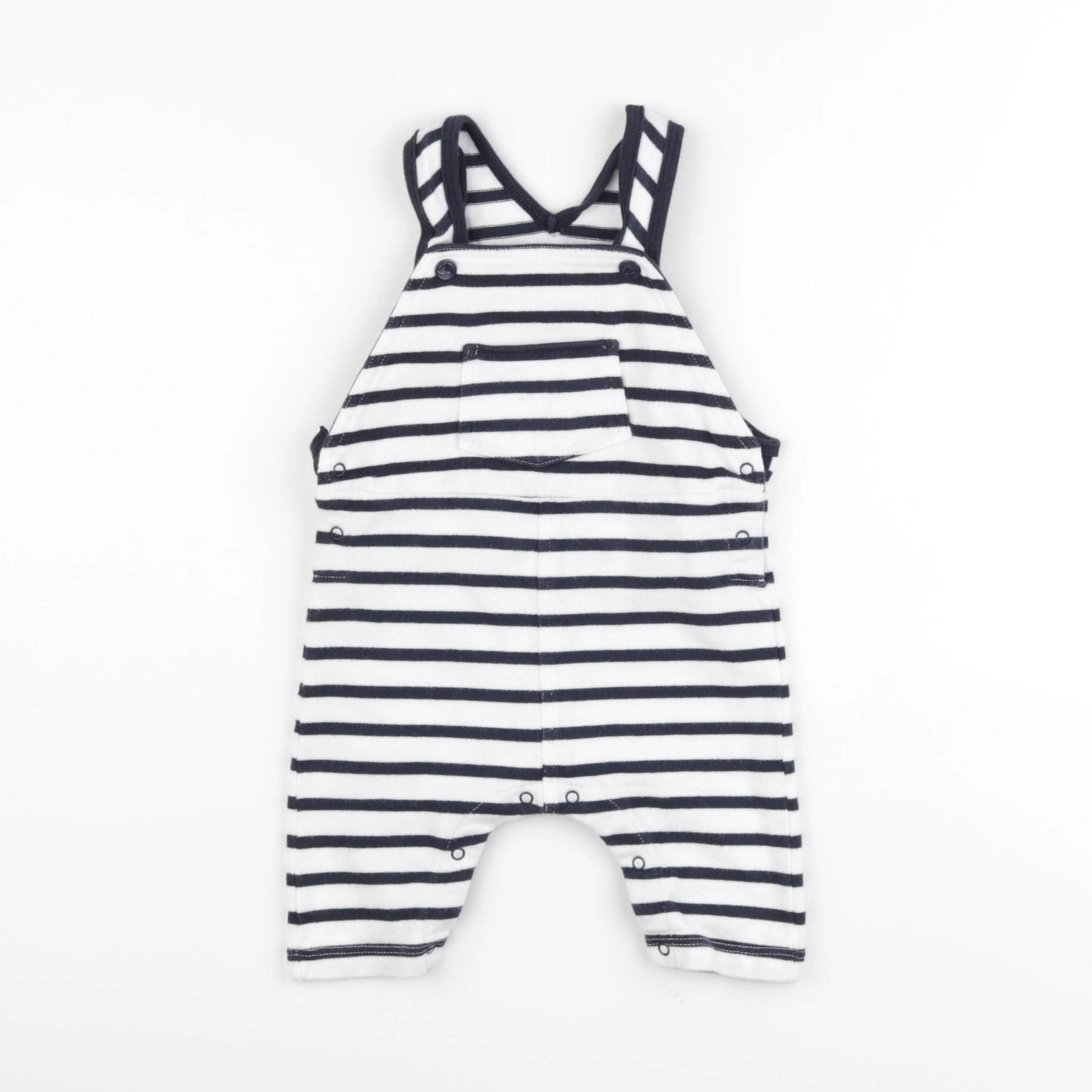 Petit Bateau - combinaison bleu - 6 mois