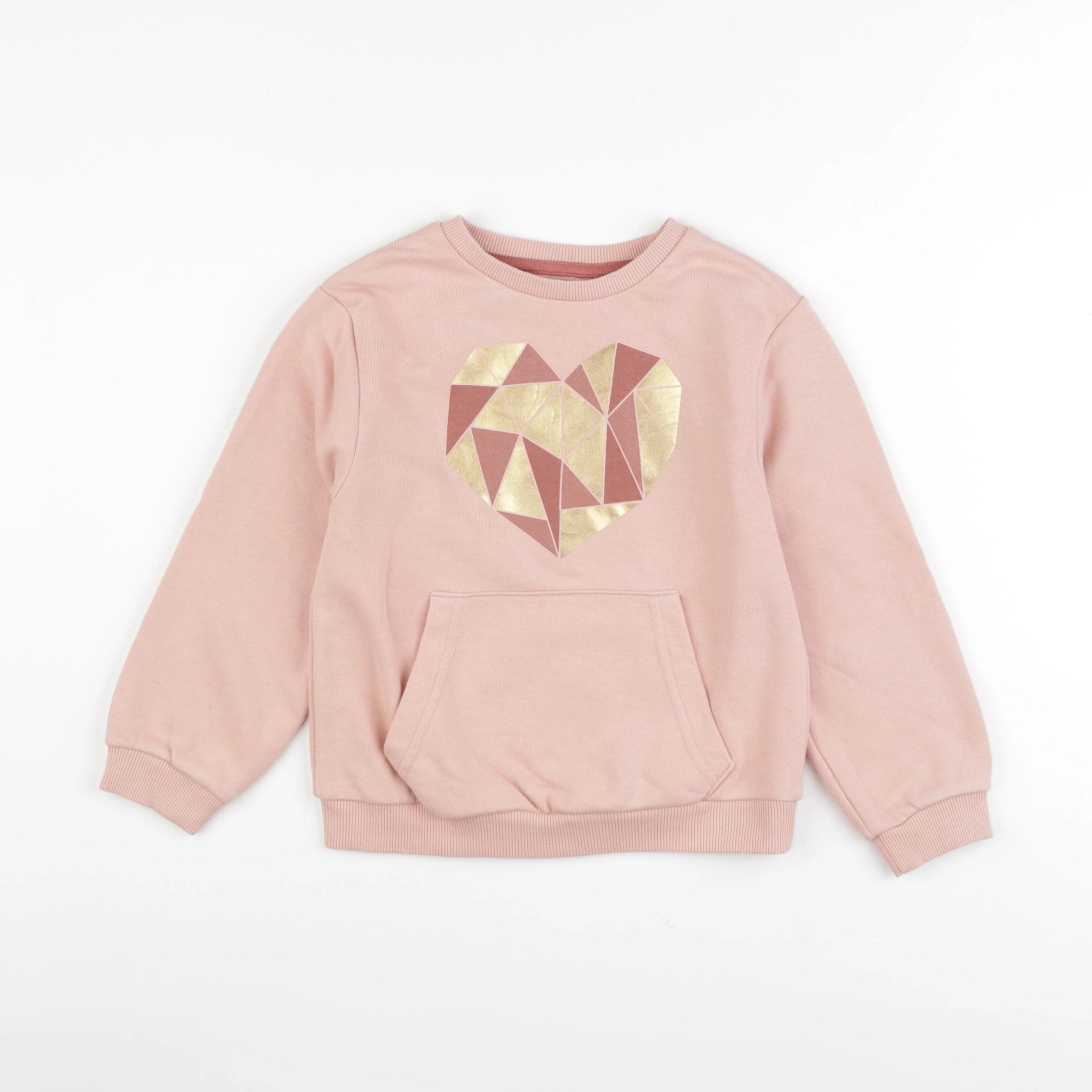 Vertbaudet - sweat rose - 6 ans