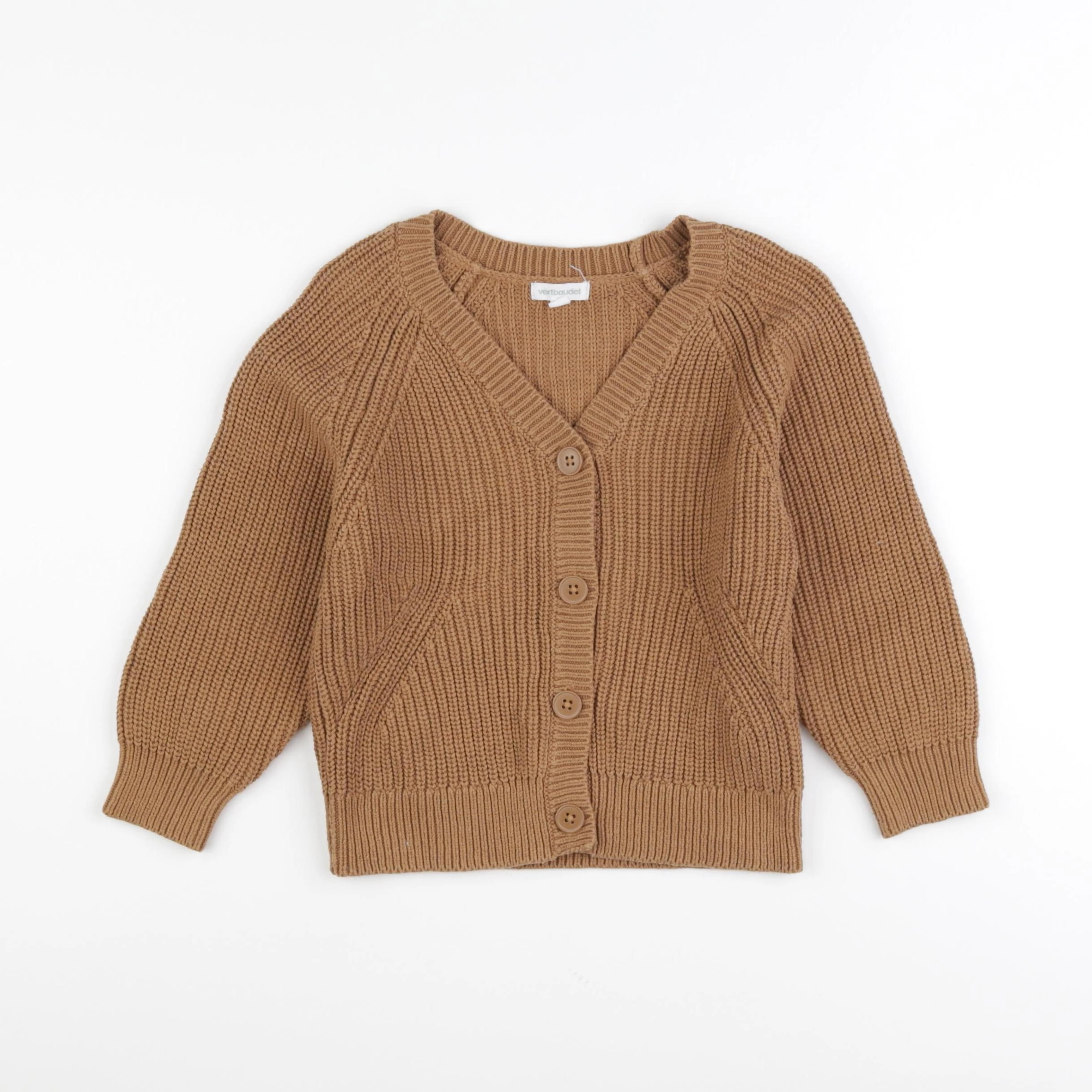 Vertbaudet - gilet marron - 5 ans