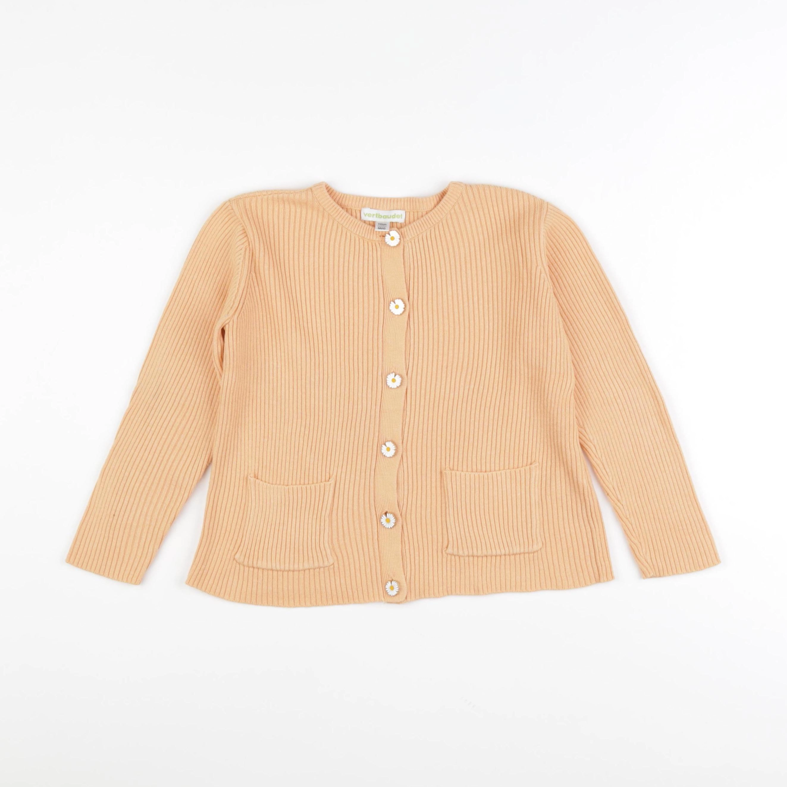 Vertbaudet - gilet orange - 5 ans