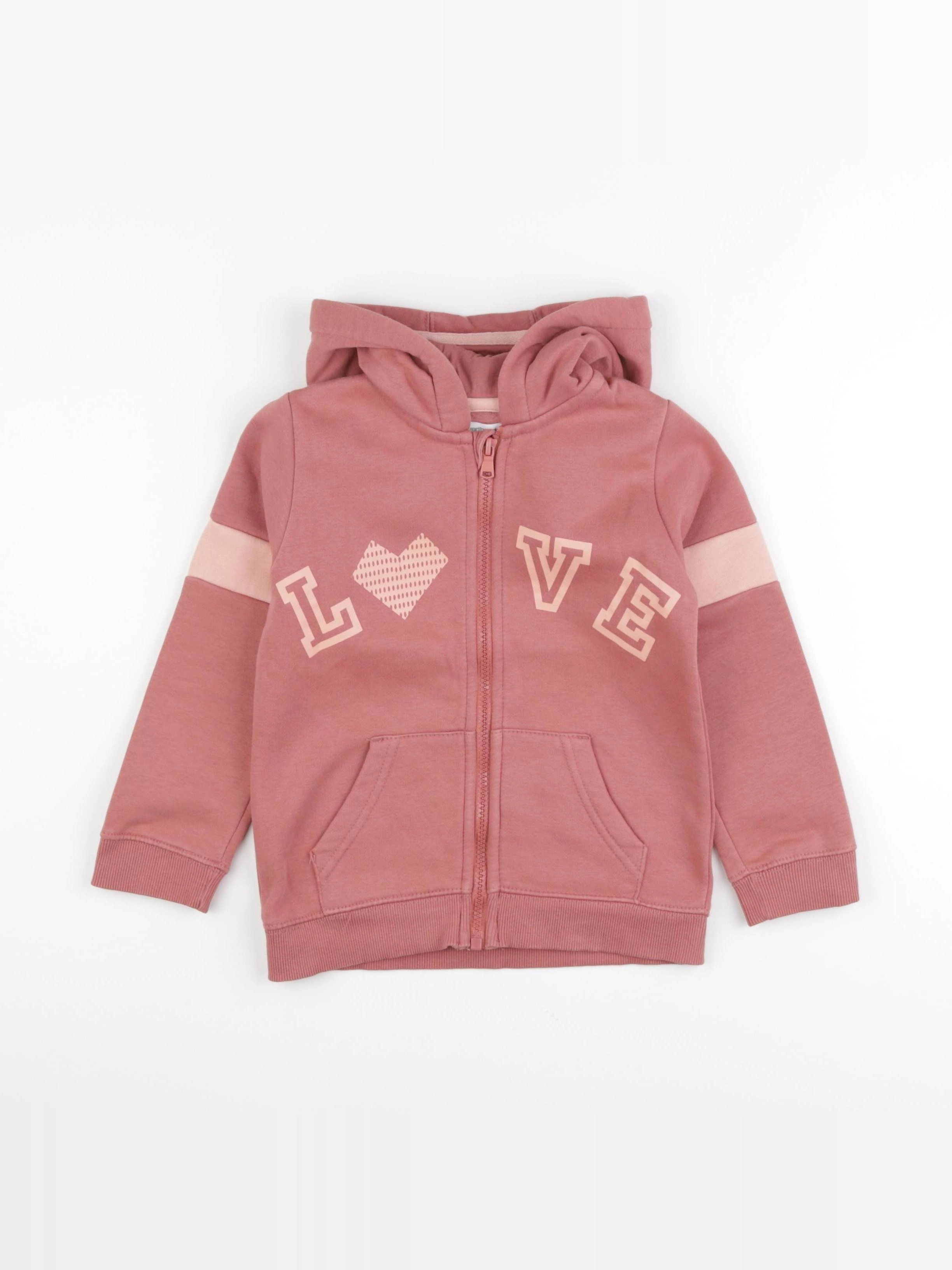 Vertbaudet - sweat rose - 6 ans