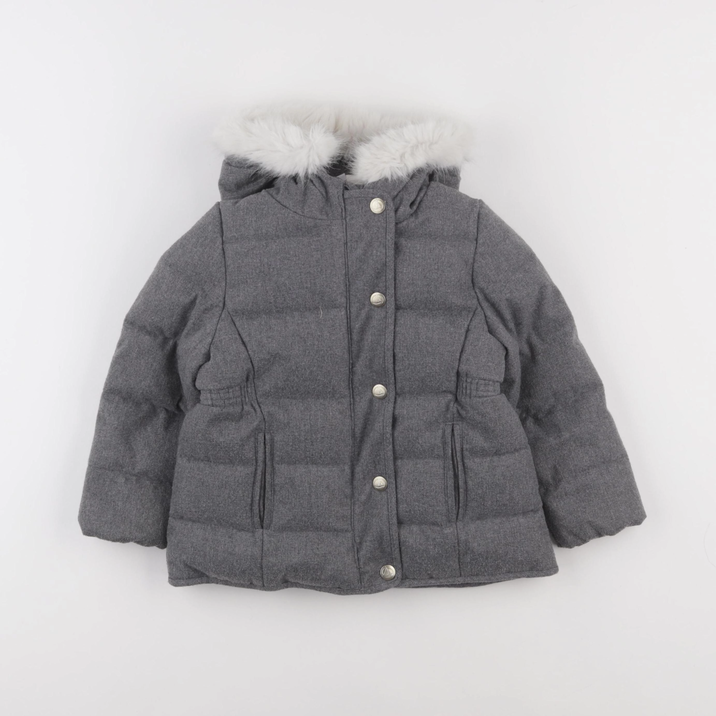 Petit Bateau - manteau gris - 3 ans