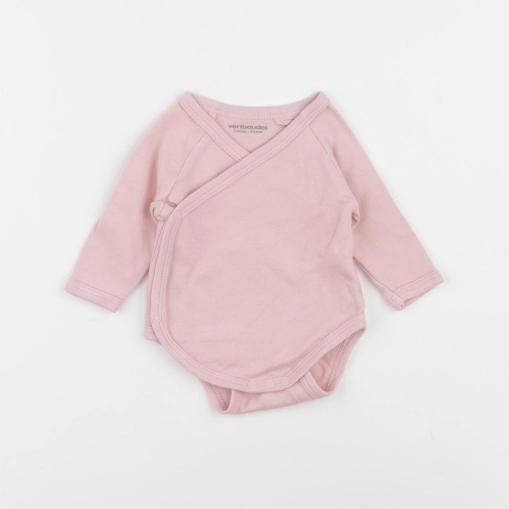 Vertbaudet - body rose - 1 mois