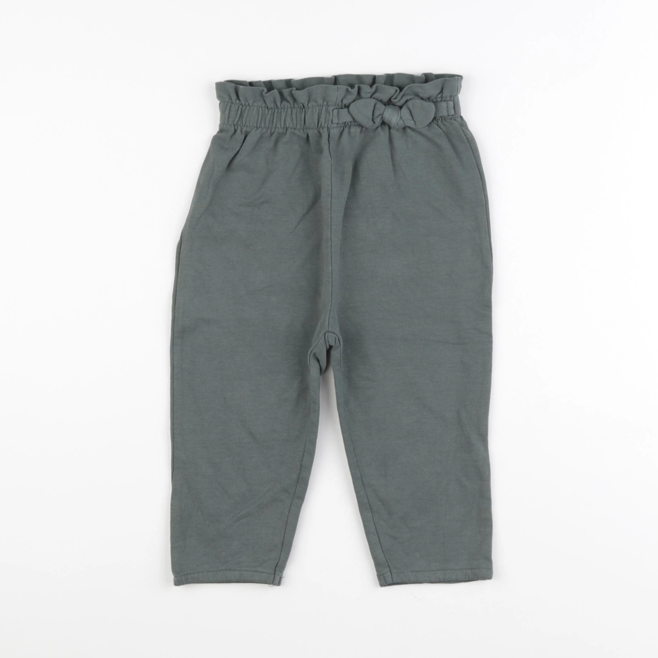 Vertbaudet - pantalon vert - 24 mois