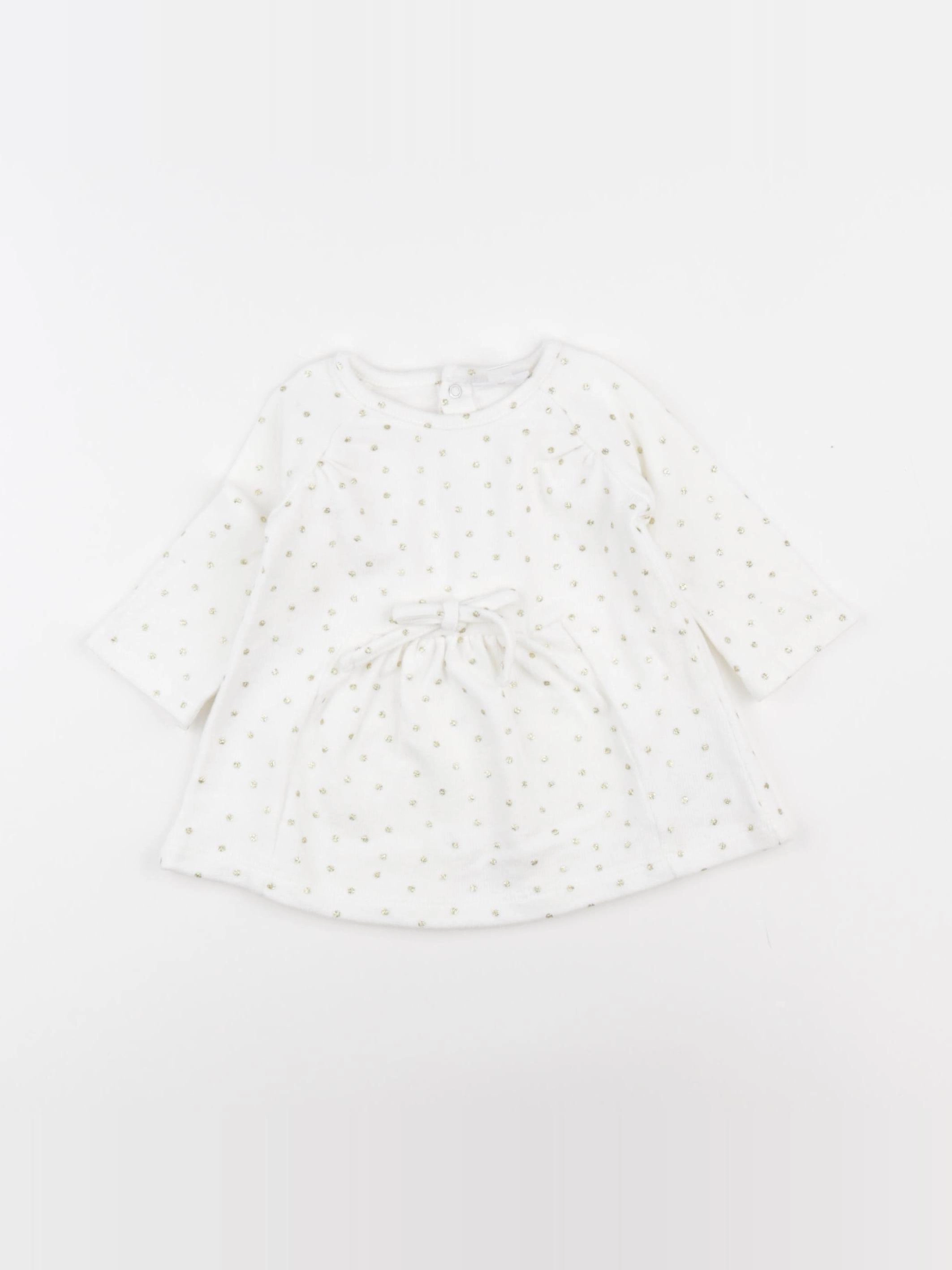 Vertbaudet - robe blanc - 3 mois