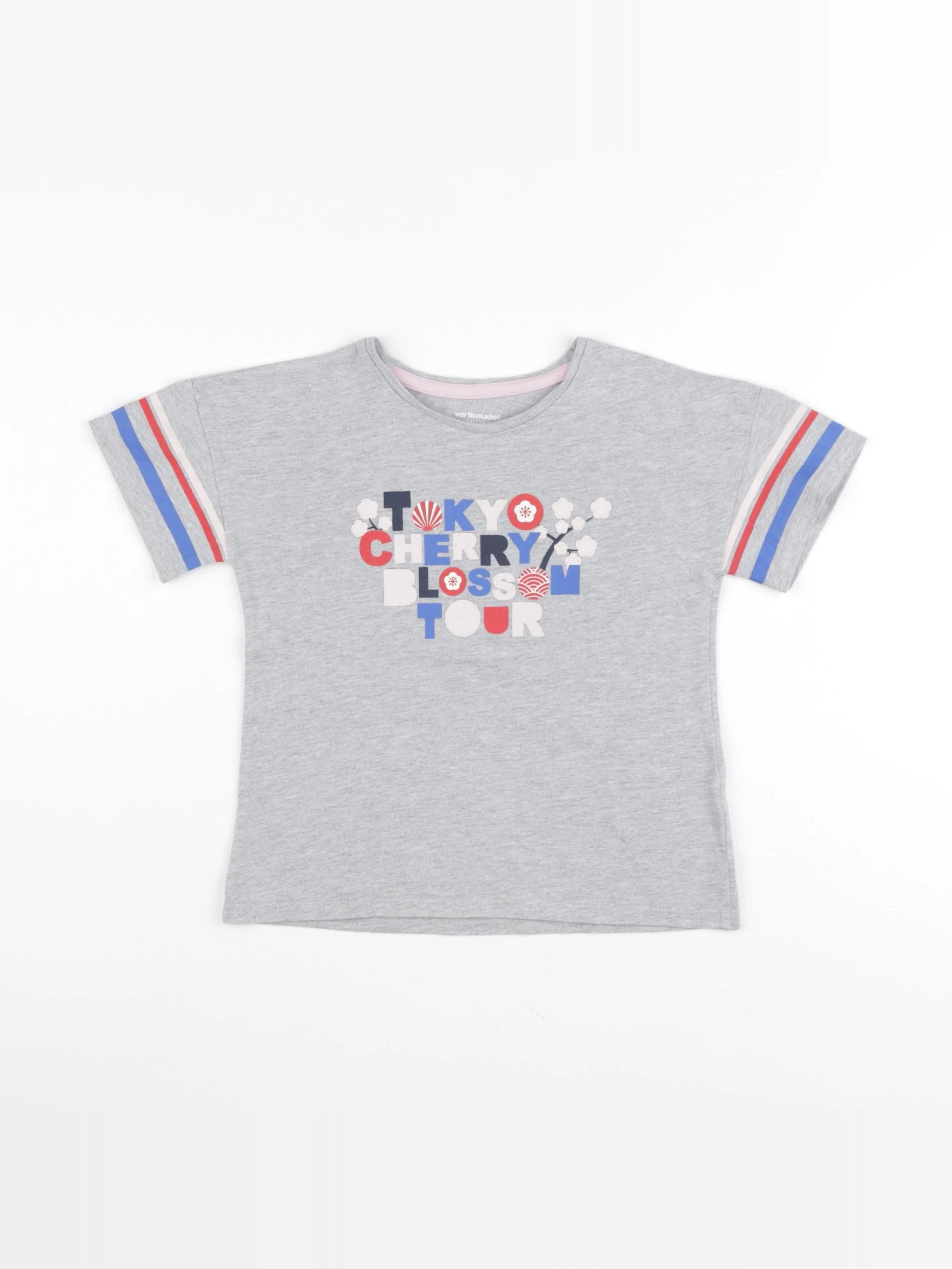 Vertbaudet - tee-shirt gris - 5 ans
