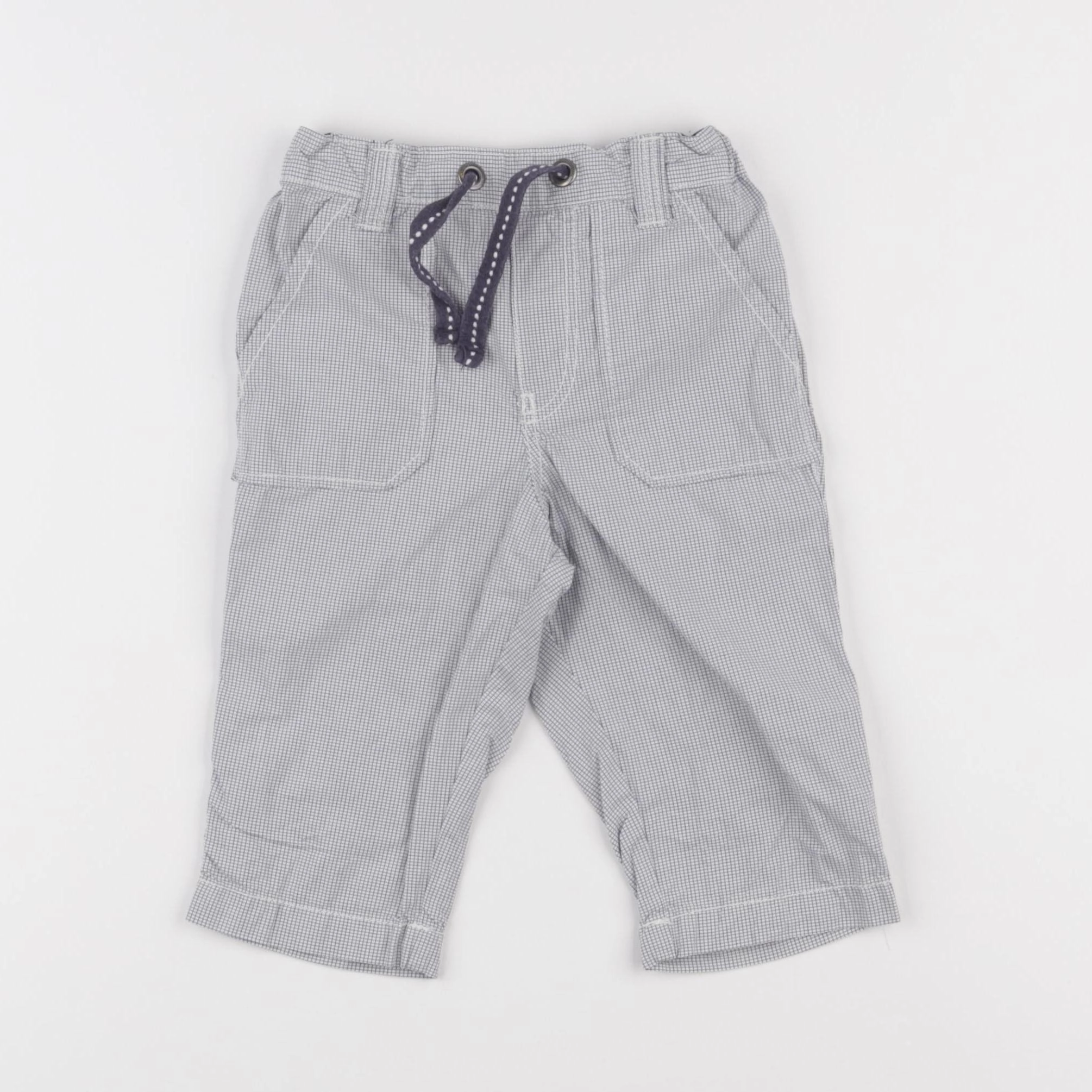 H&M - pantalon bleu - 6/9 mois