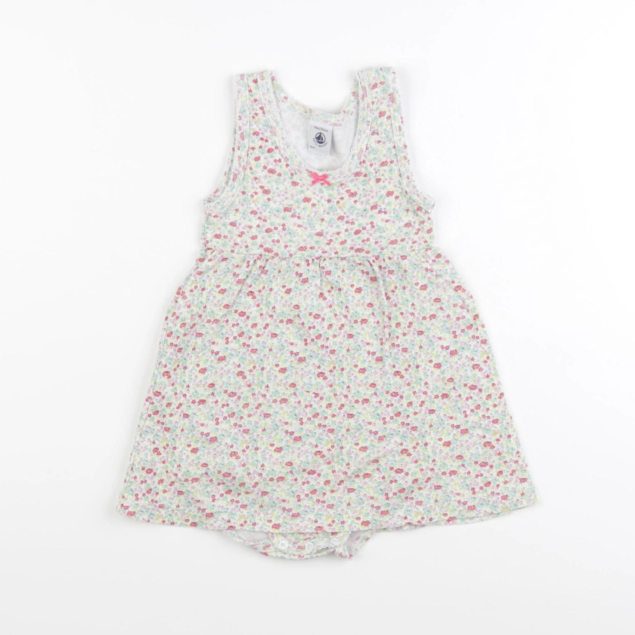 Petit Bateau - body robe multicolore - 36 mois