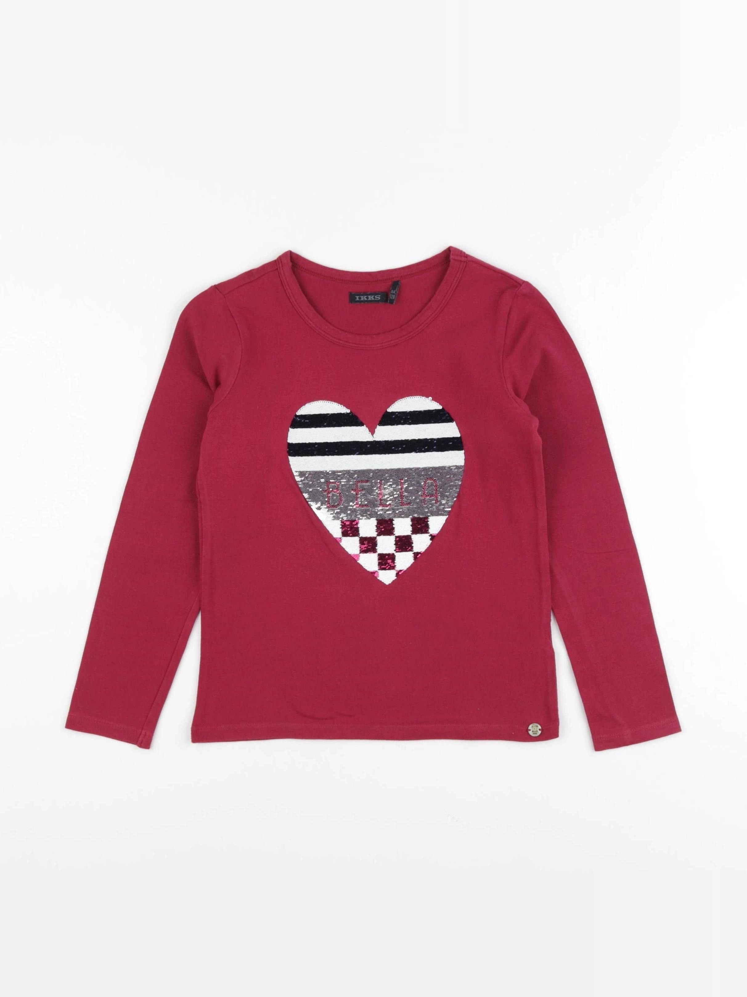 IKKS - tee-shirt rouge - 8 ans