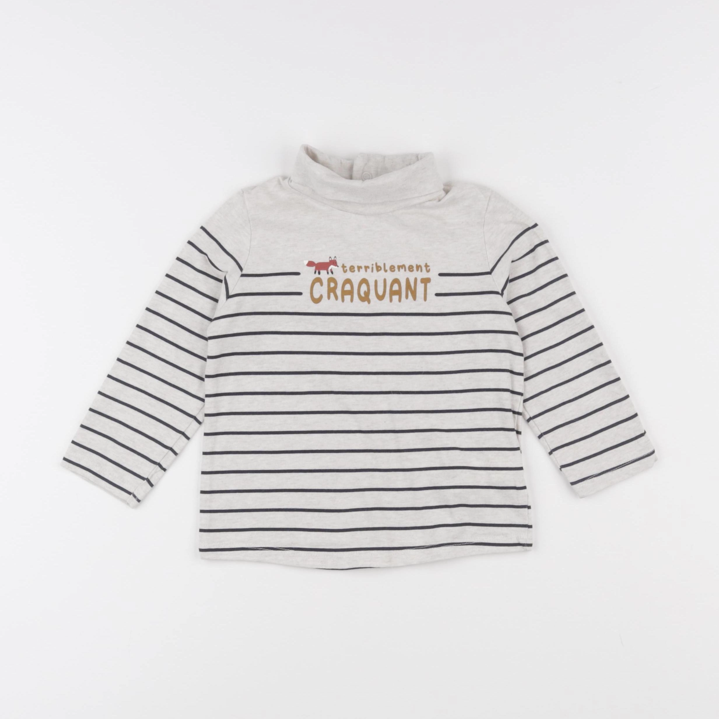 Tape à l'oeil - sous-pull beige - 24 mois