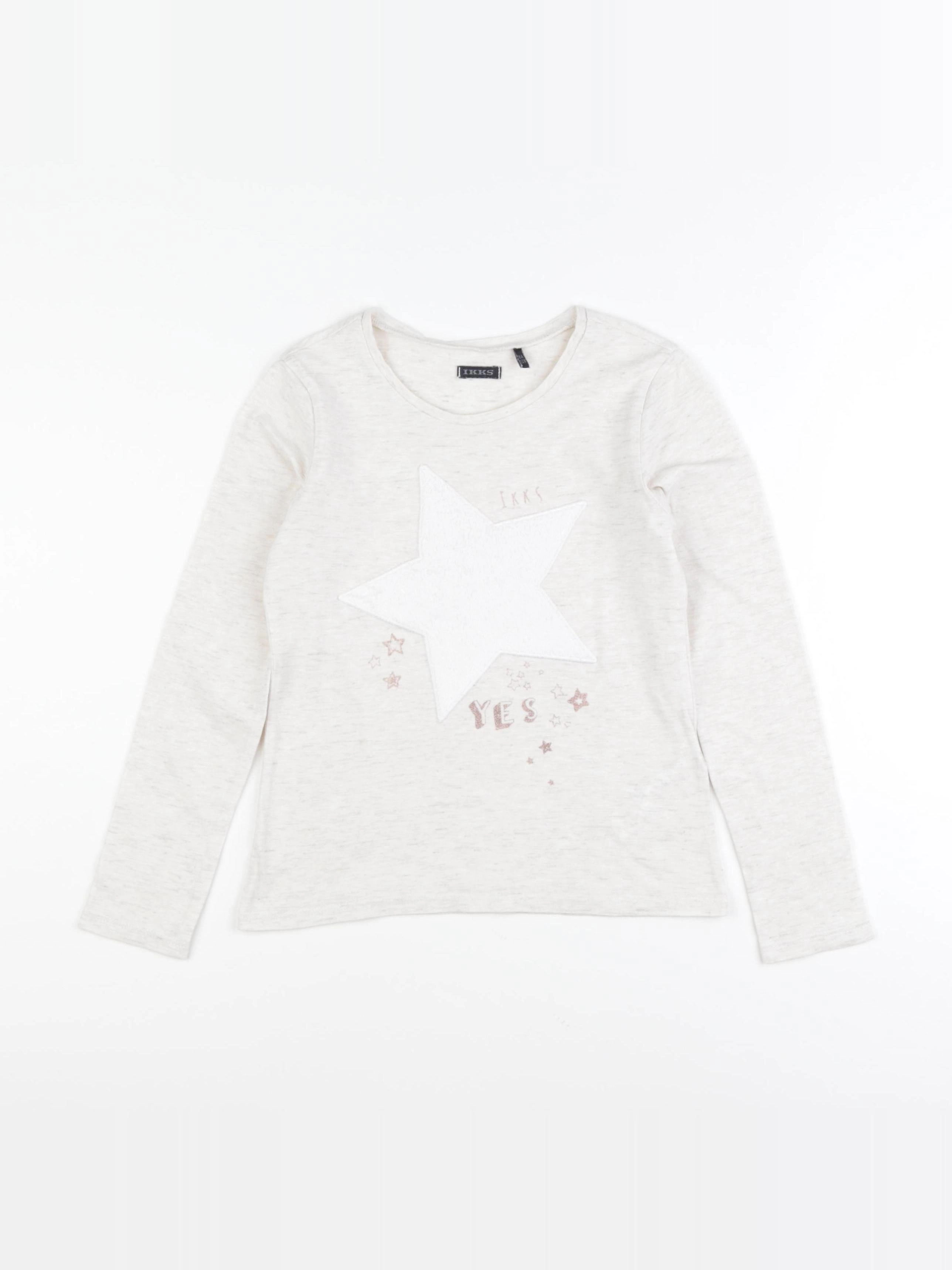 IKKS - tee-shirt beige - 8 ans