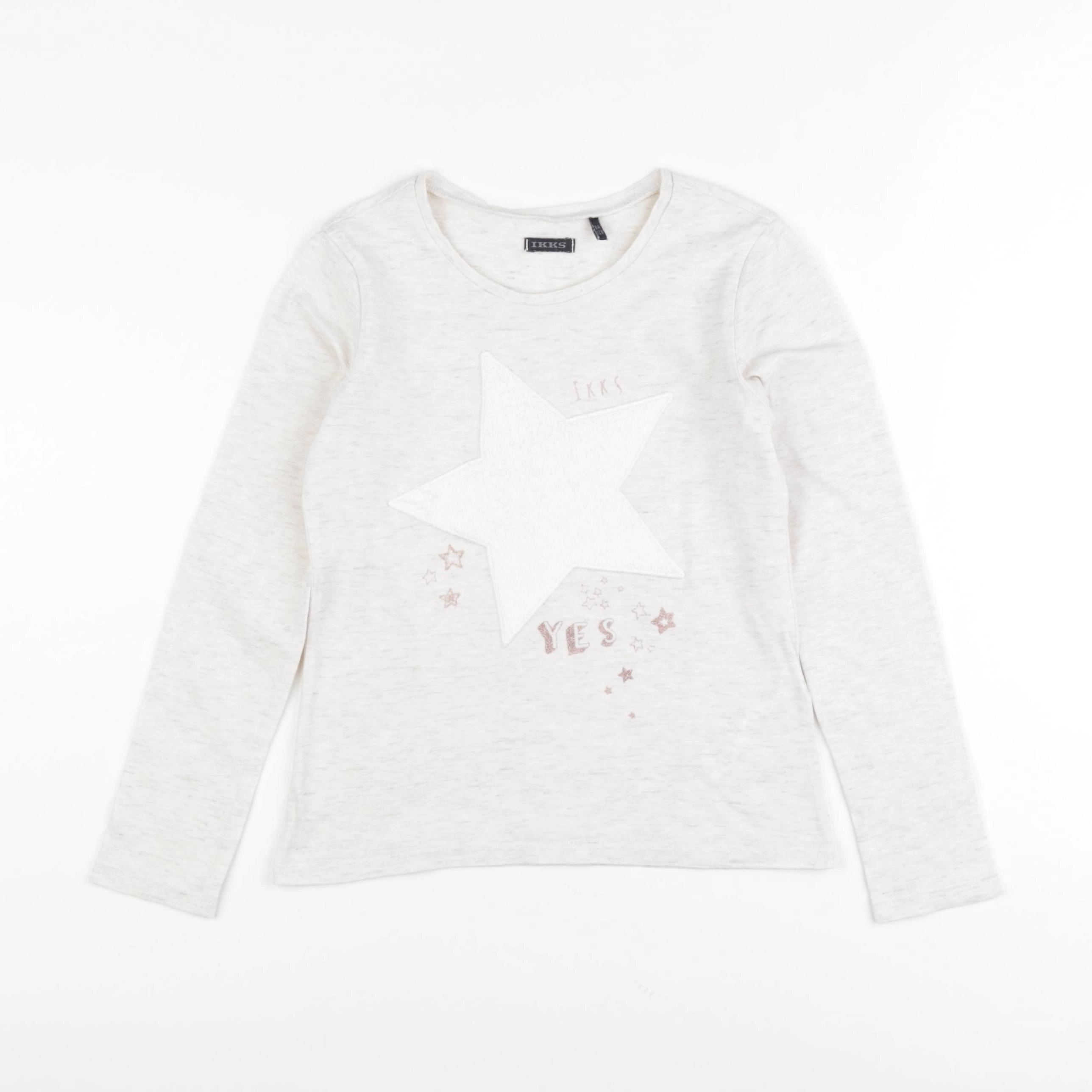 IKKS - tee-shirt beige - 8 ans