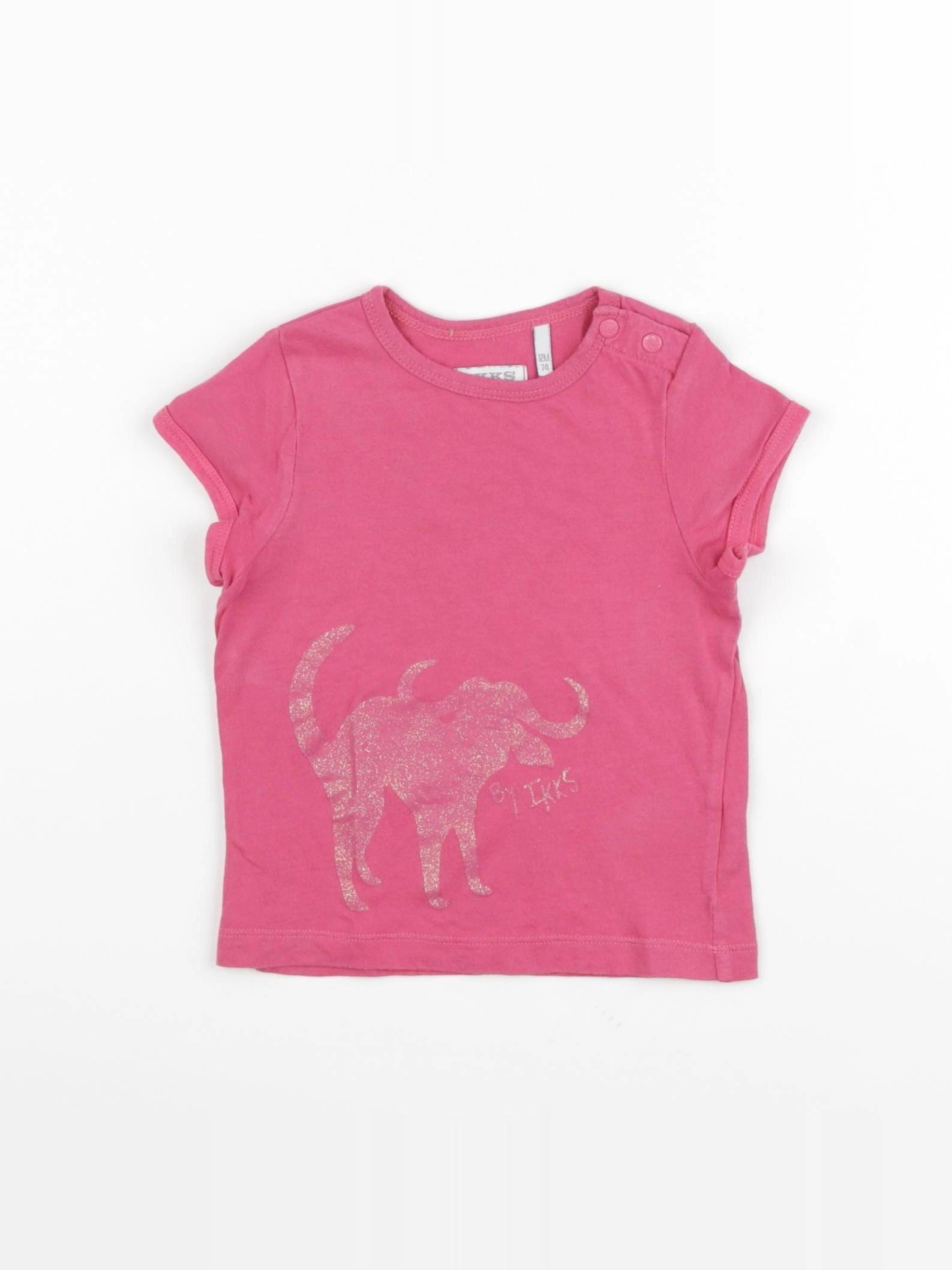 IKKS - tee-shirt rose - 12 mois