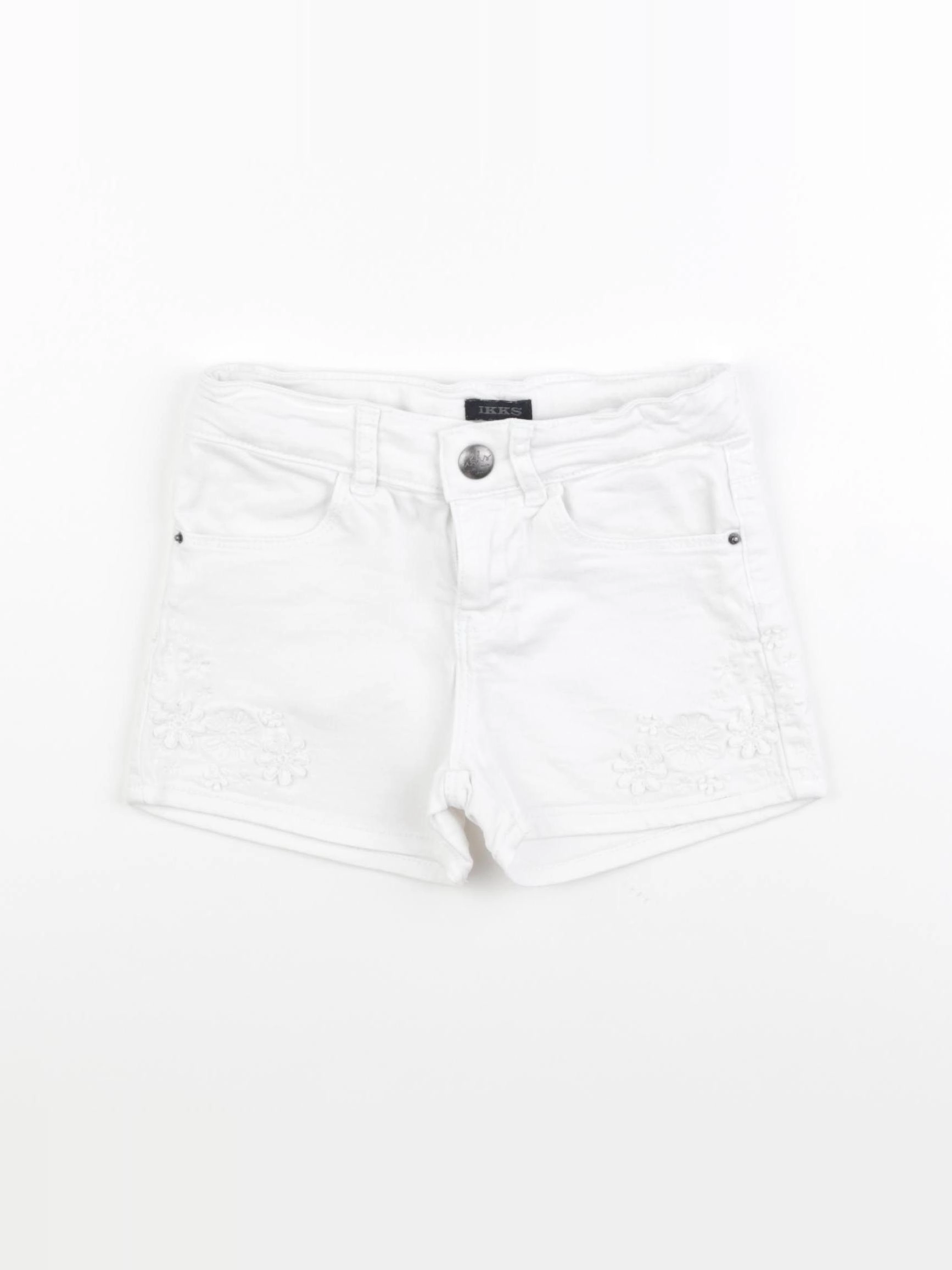 IKKS - short blanc - 6 ans