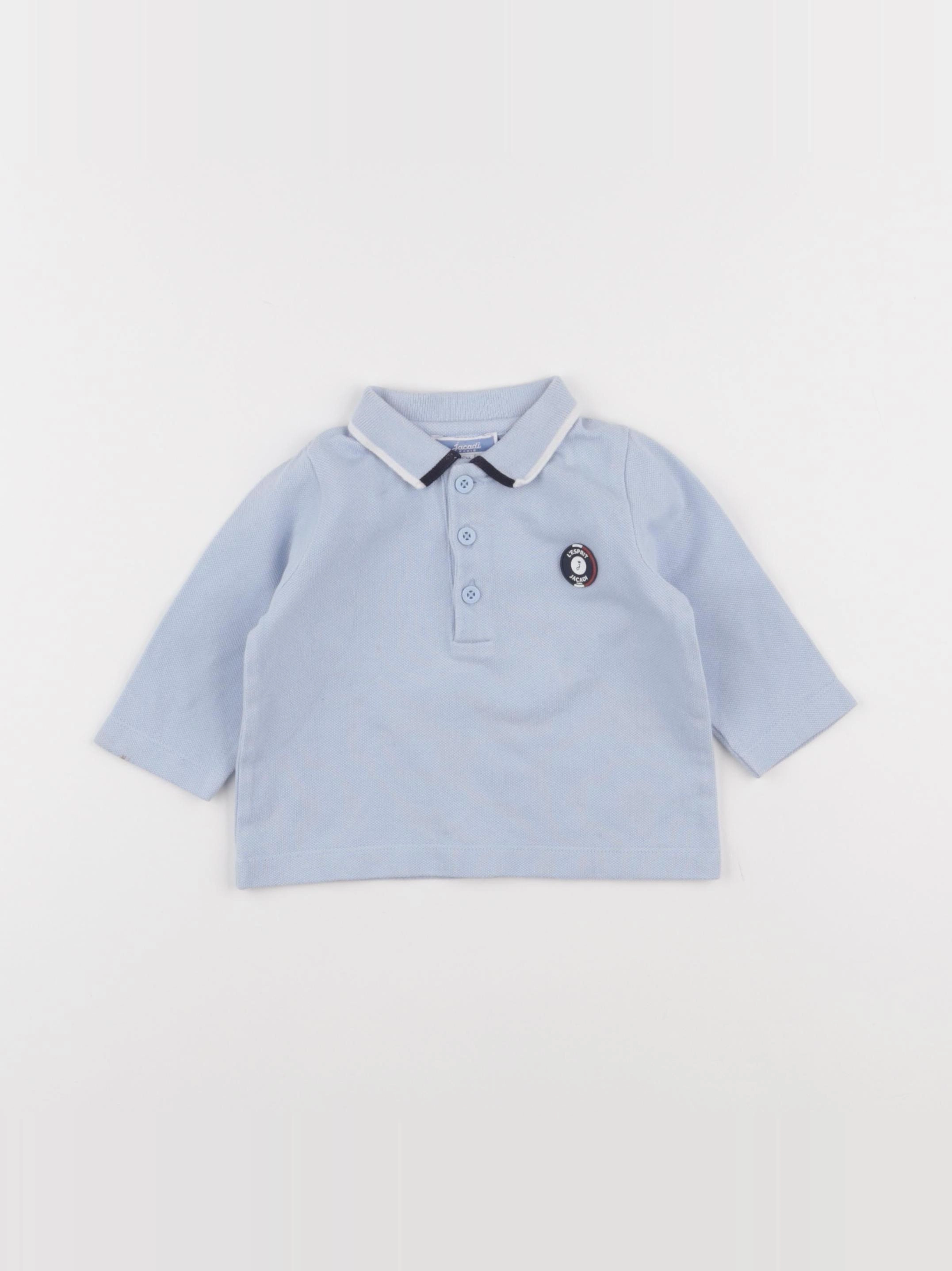 Jacadi - polo bleu - 6 mois