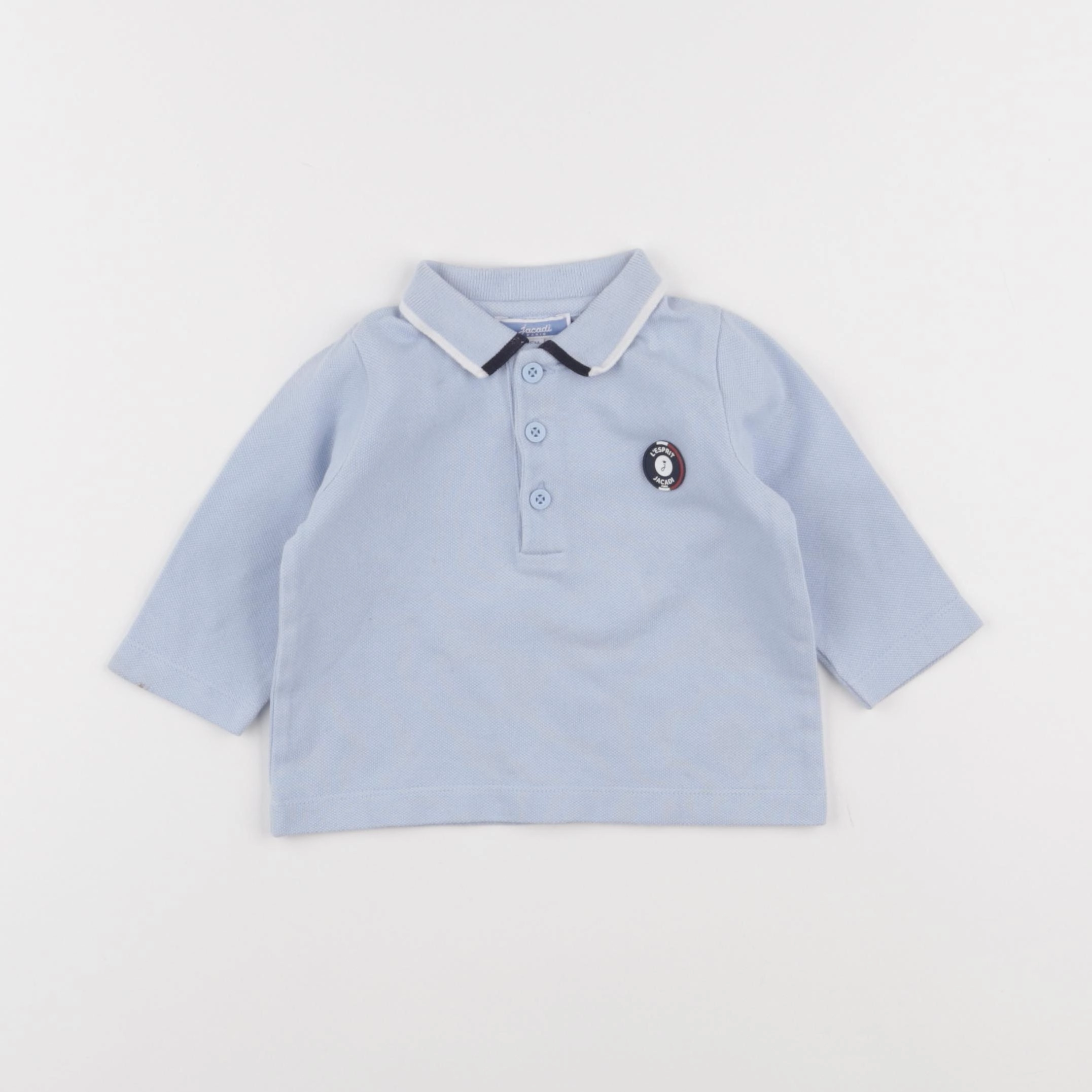 Jacadi - polo bleu - 6 mois