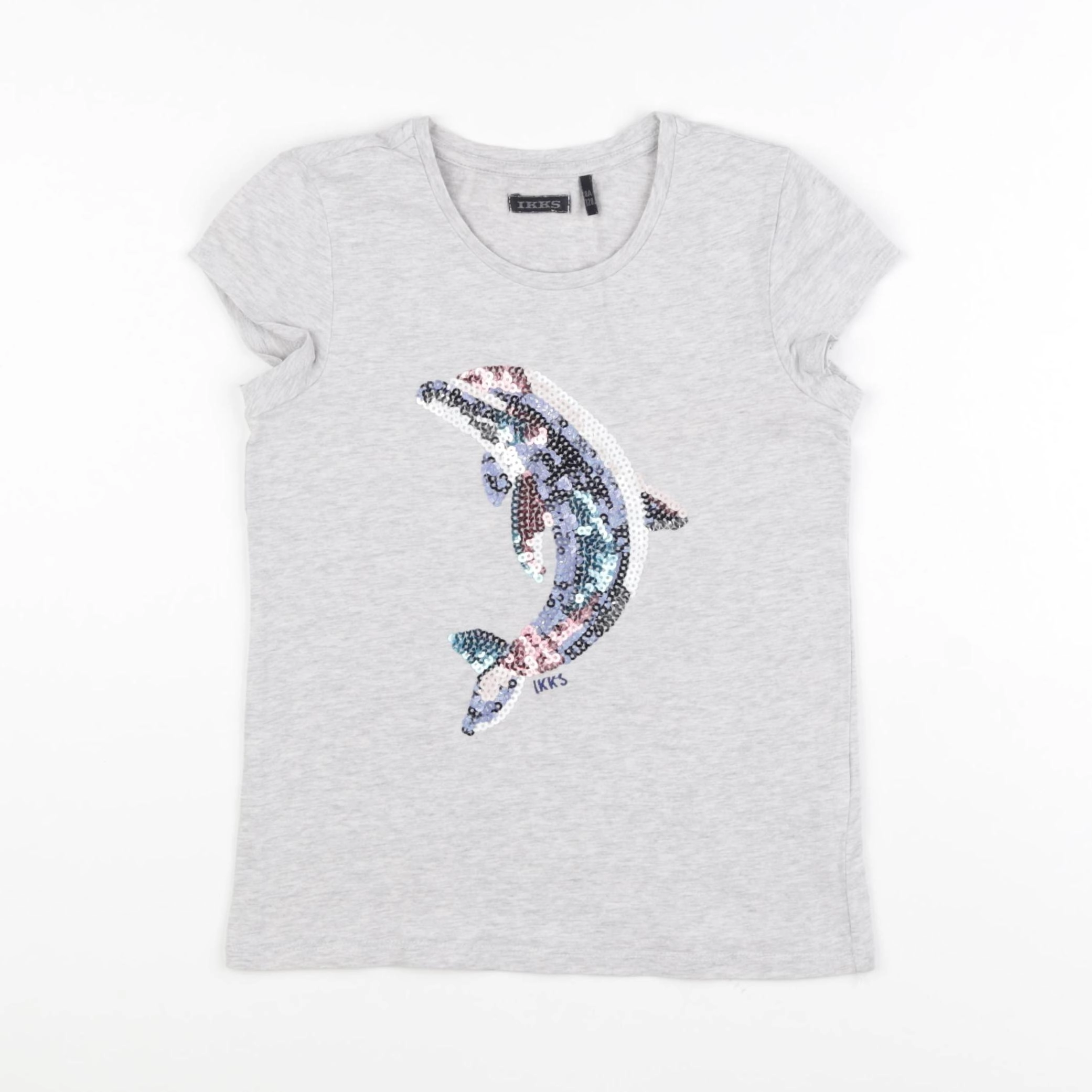 IKKS - tee-shirt gris - 8 ans