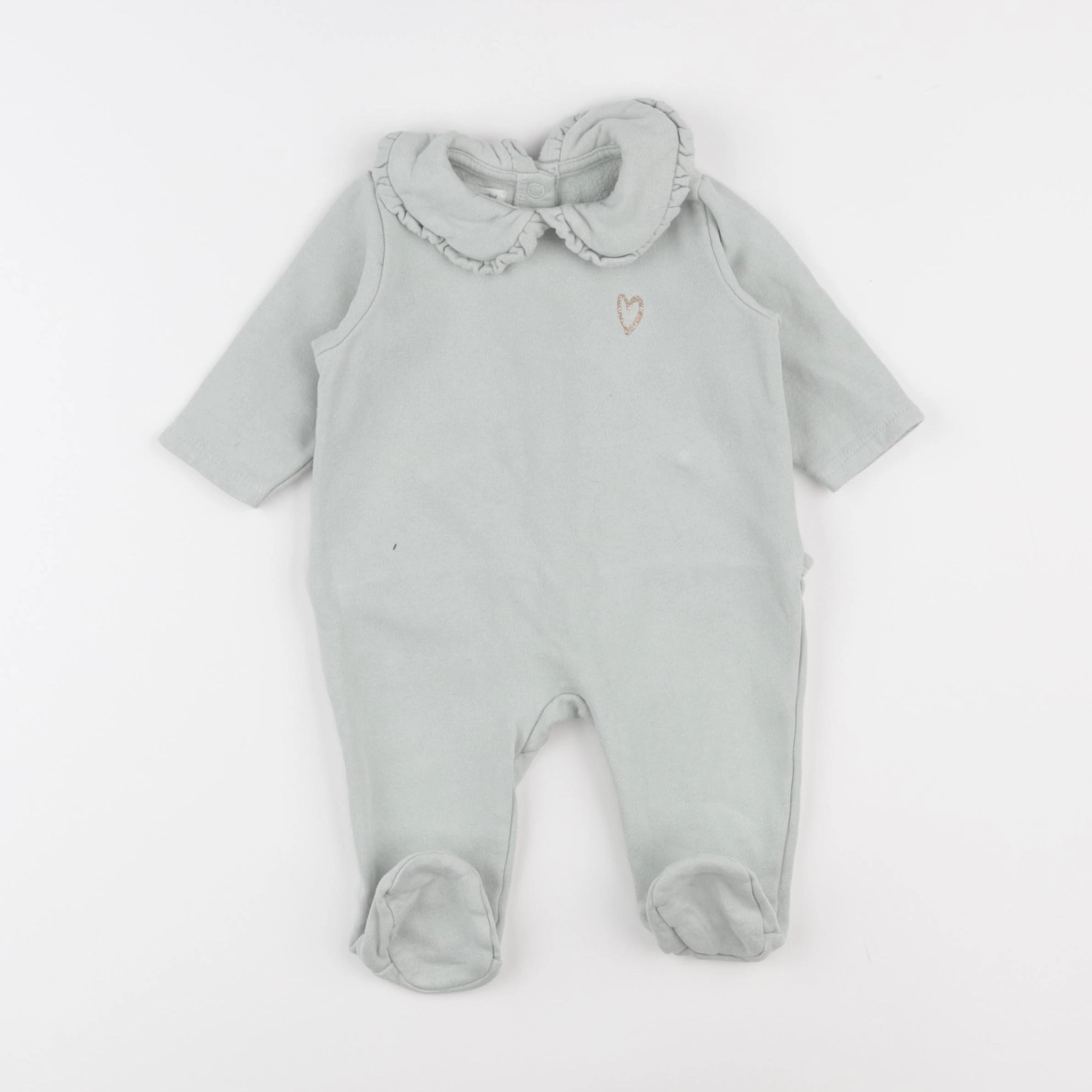 Vertbaudet - pyjama coton bleu - 6 mois