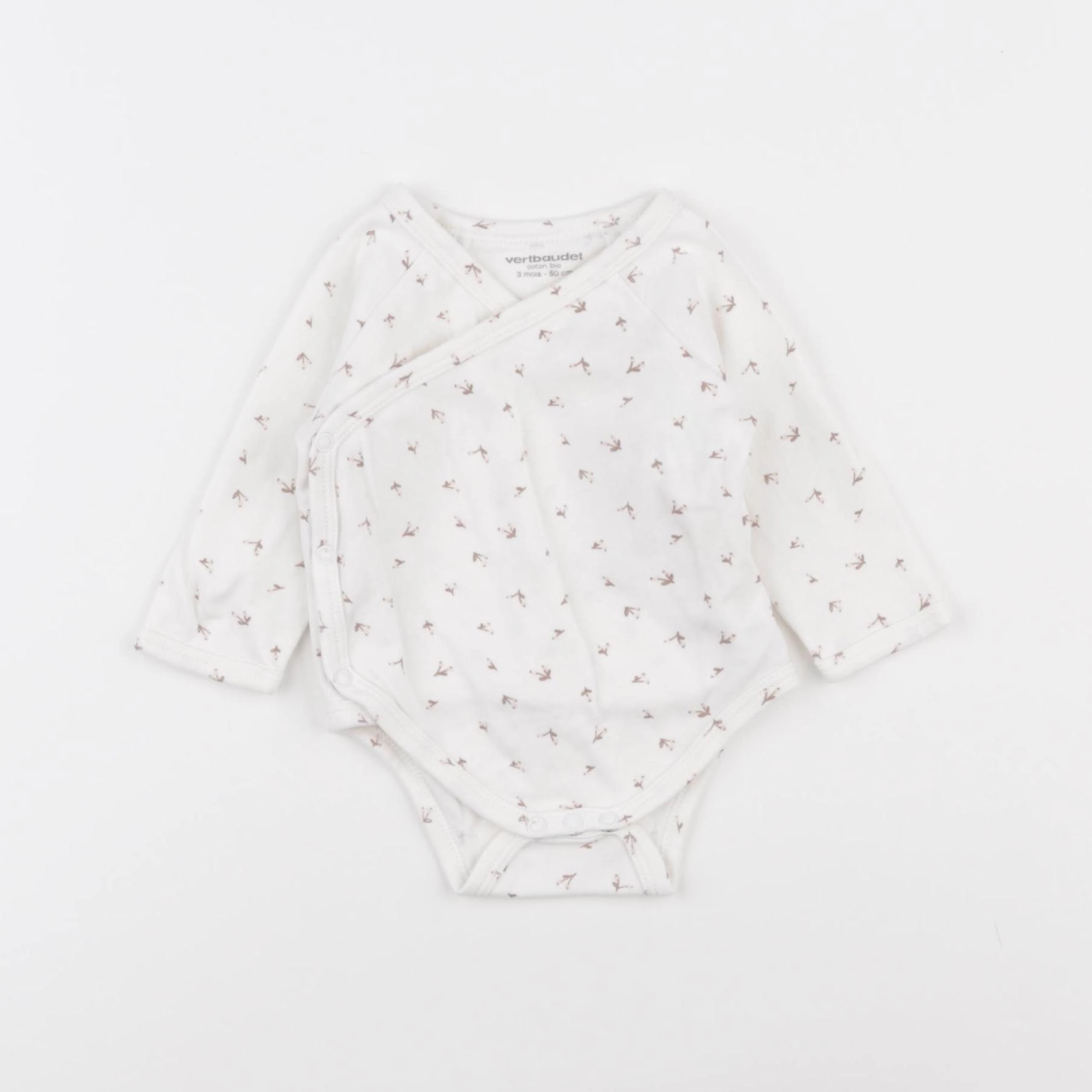 Vertbaudet - body blanc - 3 mois