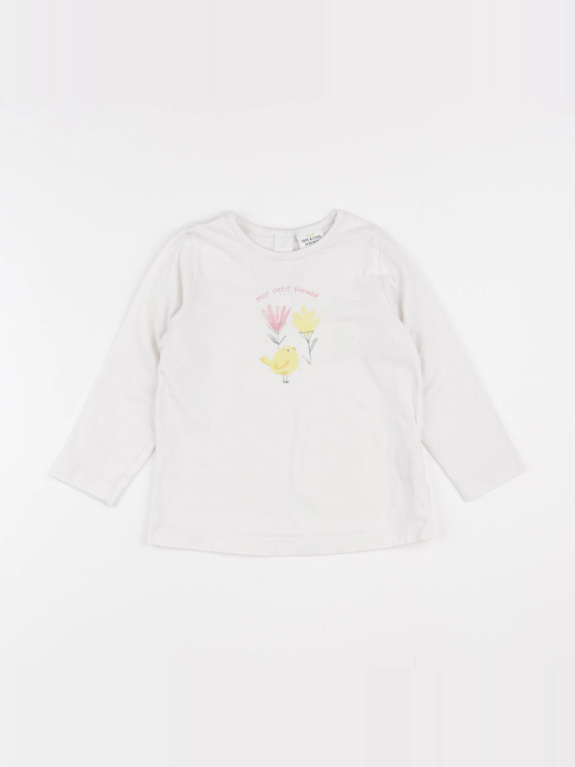 Tape à l'oeil - tee-shirt blanc - 36 mois