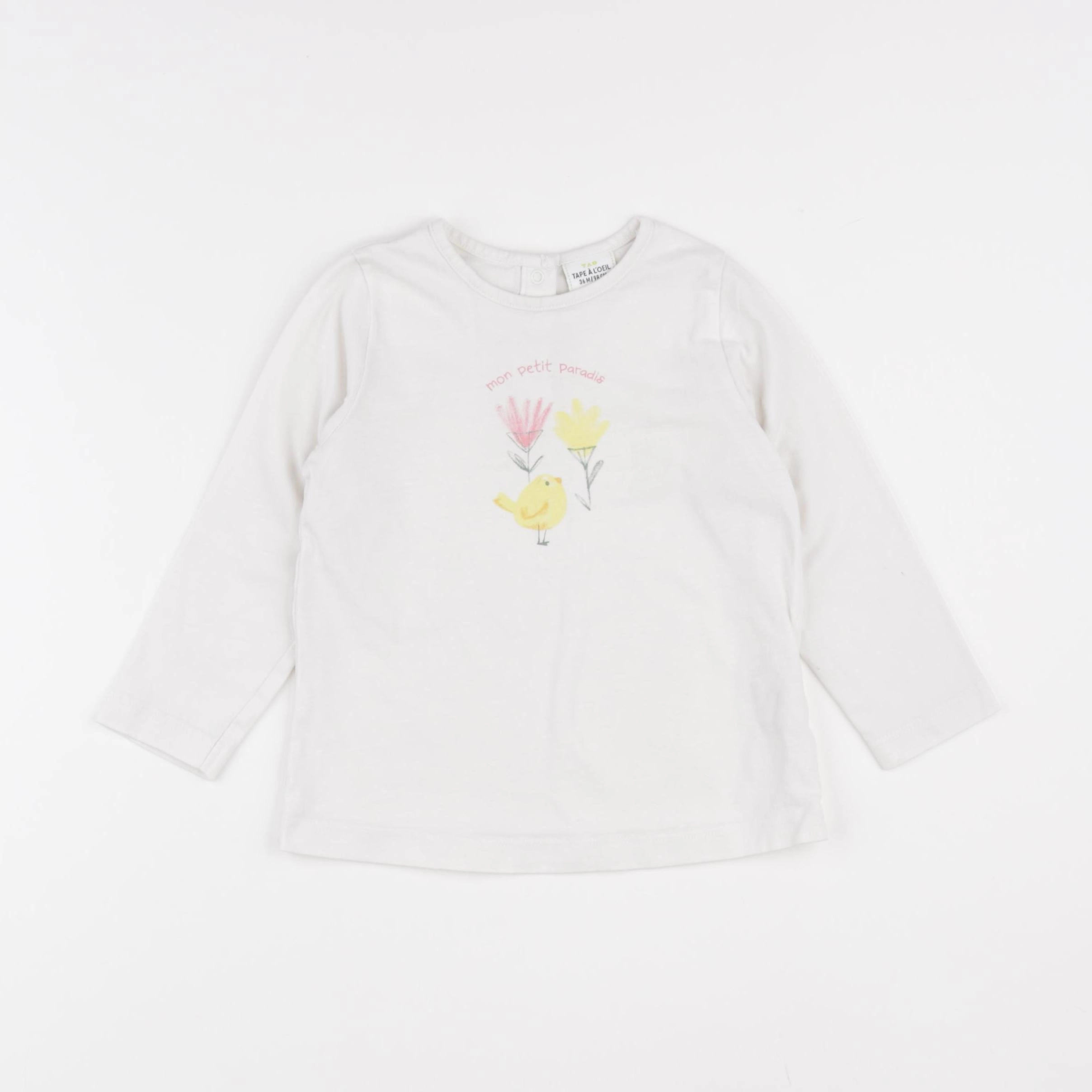 Tape à l'oeil - tee-shirt blanc - 36 mois